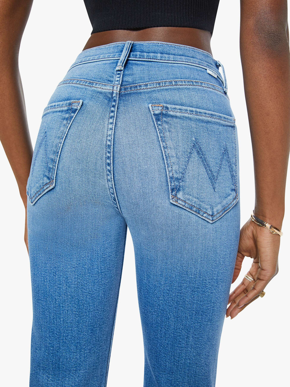 Women The Kick It | Mother Denim Blue (Medium)