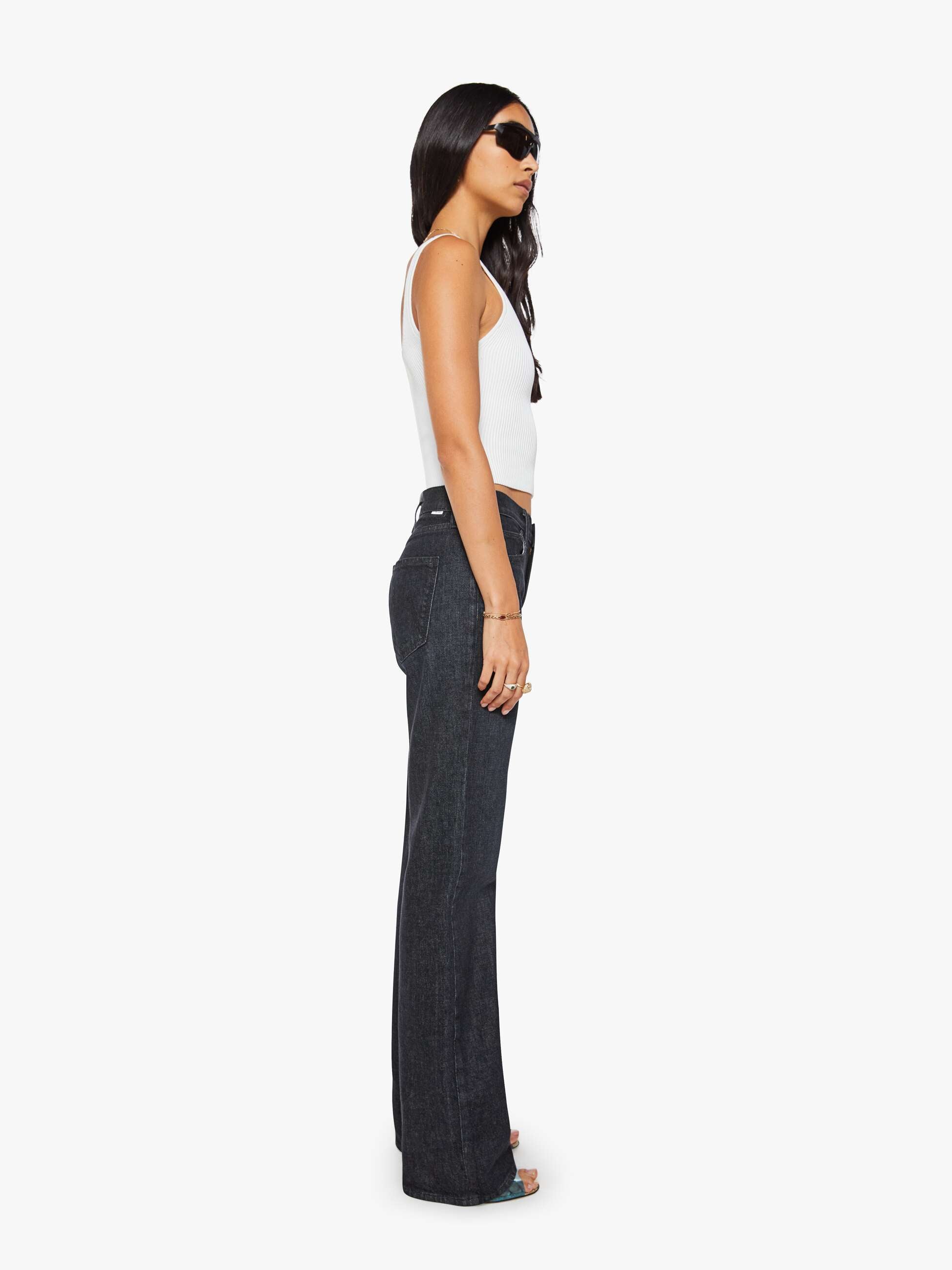 Women The Reifler | Mother Denim Black
