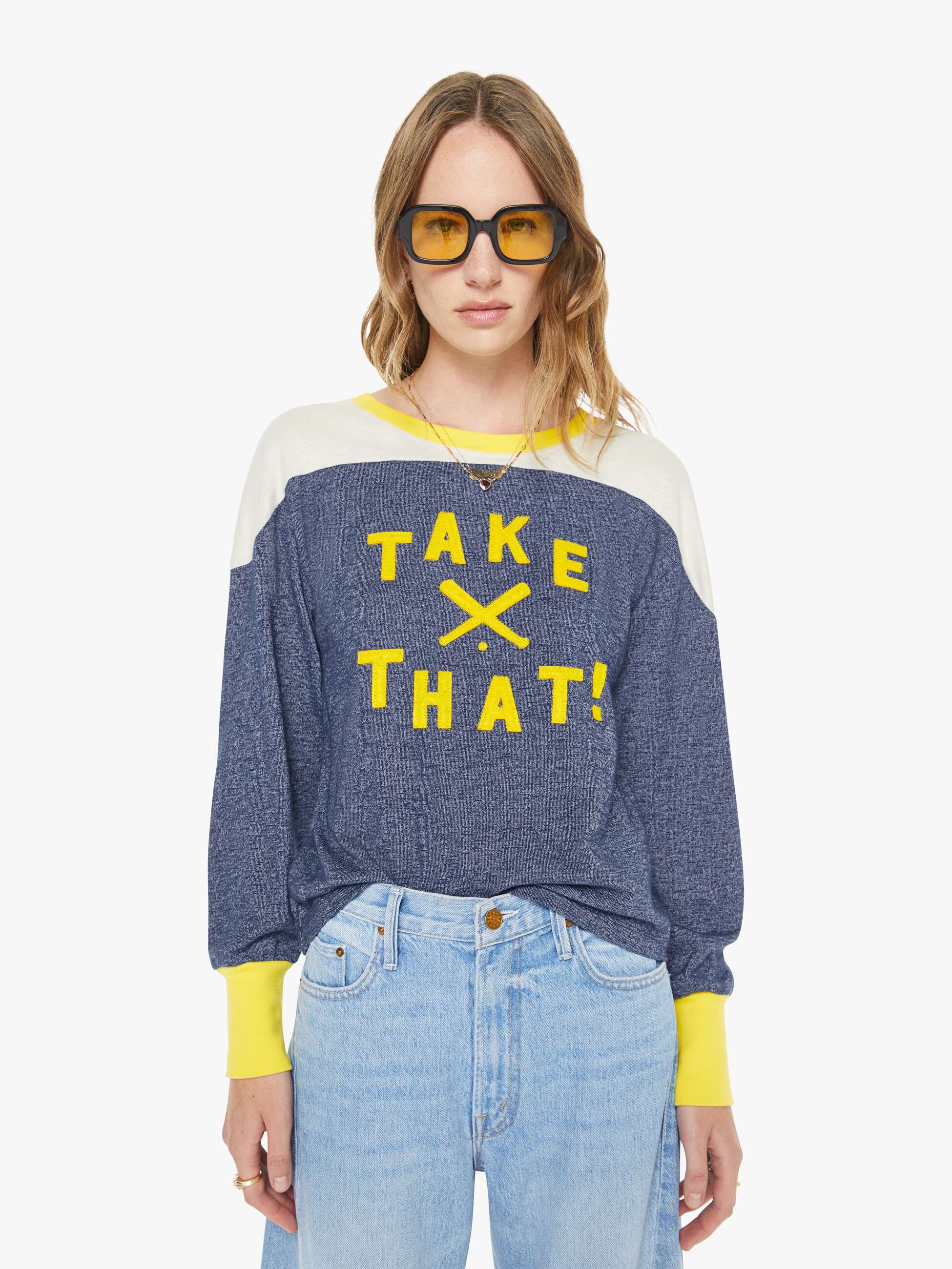 Women SNACKS! The Lemon Twist Sneak | Mother Denim Munchies