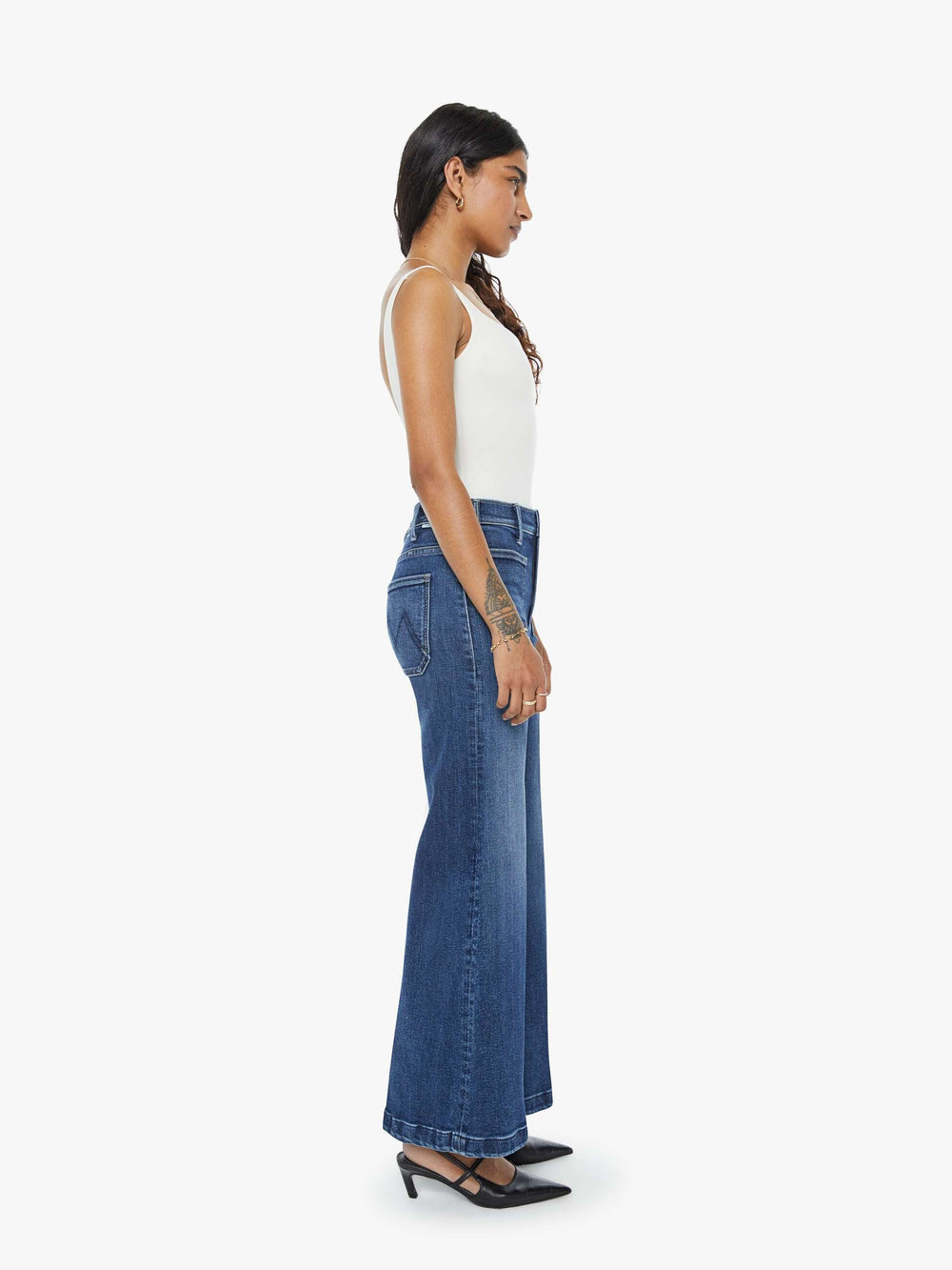 Women PETITES The Lil Hustler Roller Patch Pocket Skimp | Mother Denim One Last Shot