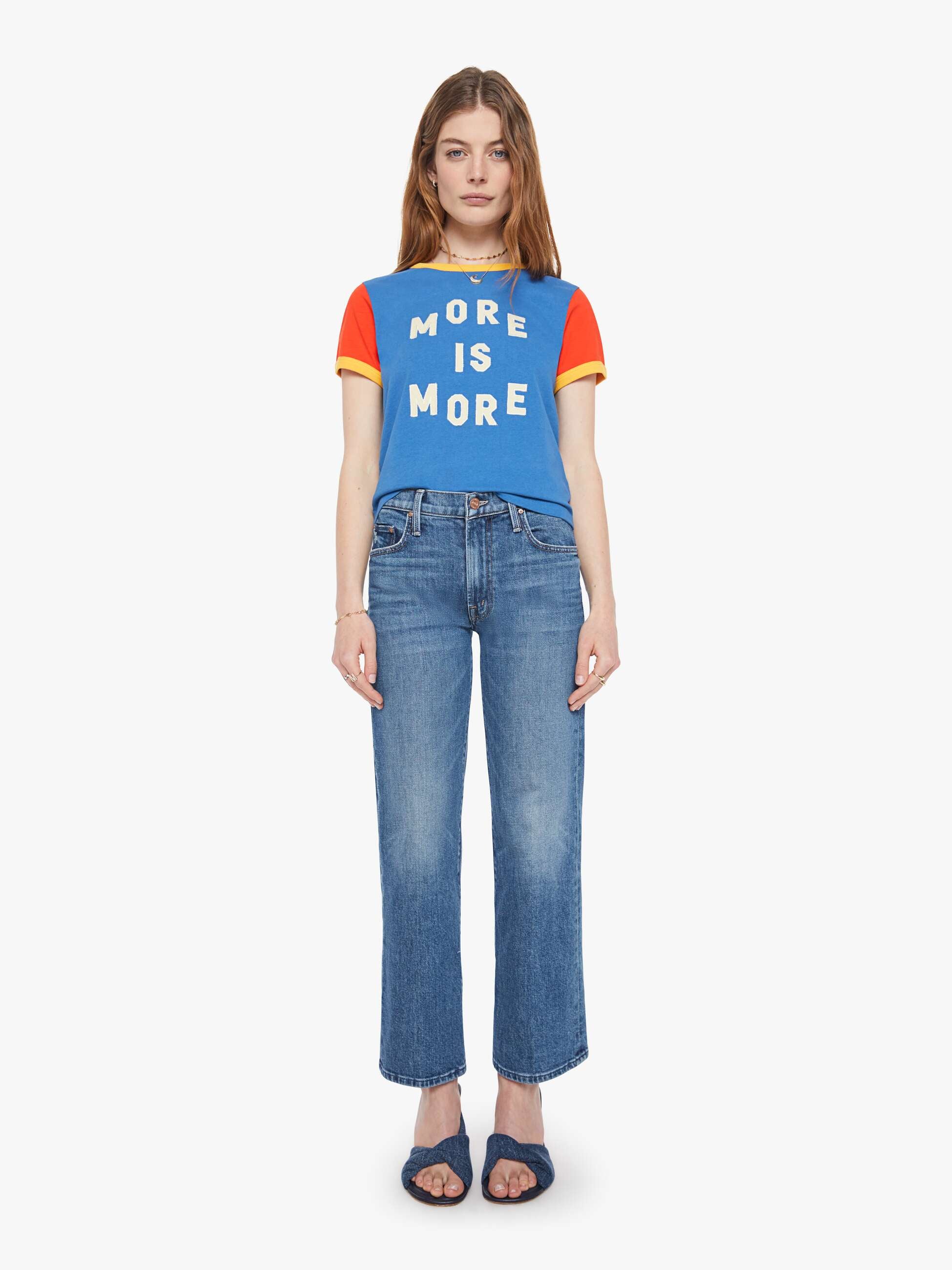 Women The Mid Rise Rambler Zip Ankle | Mother Denim Blue (Navy)