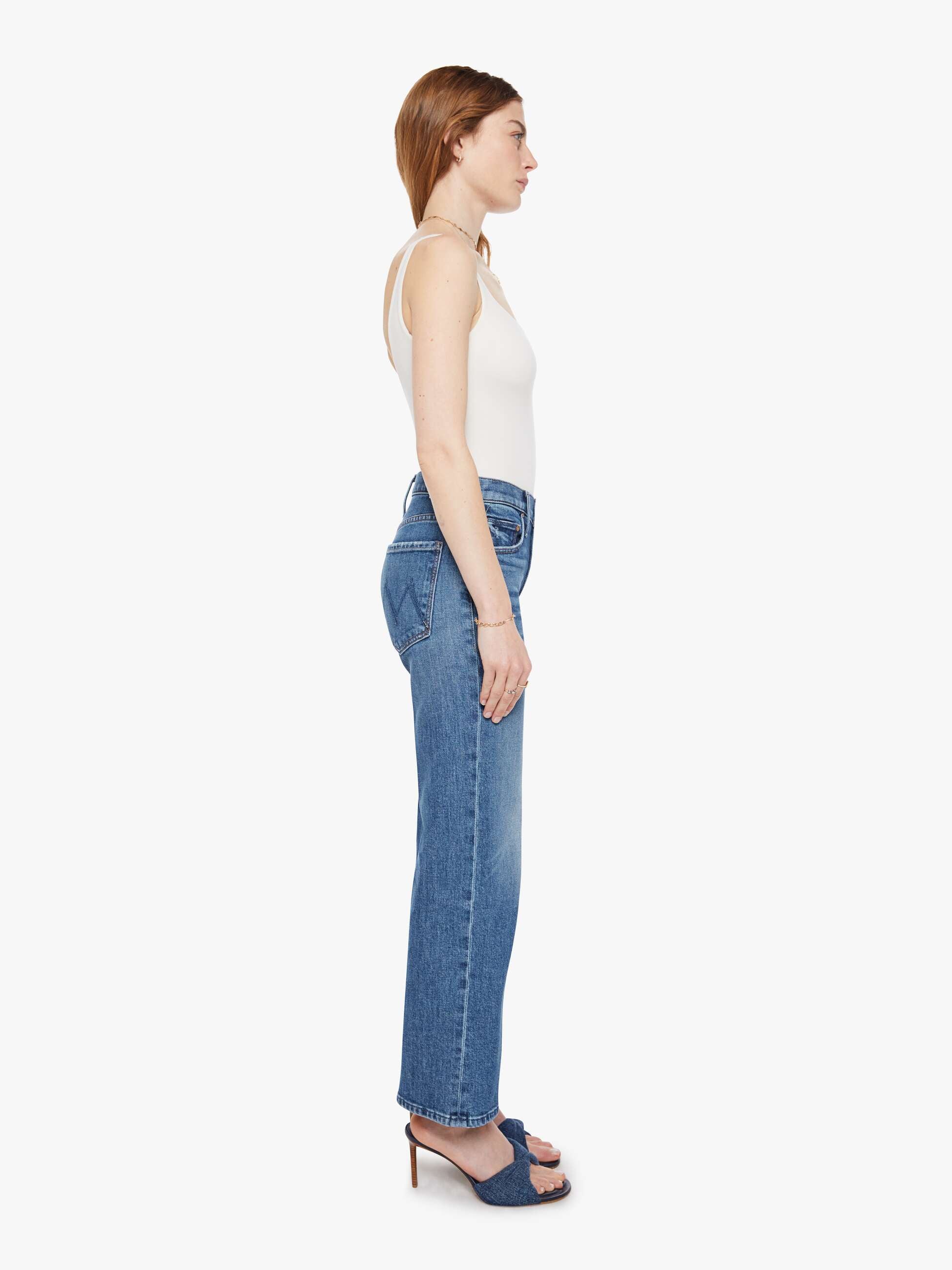 Women The Mid Rise Rambler Zip Ankle | Mother Denim Blue (Navy)