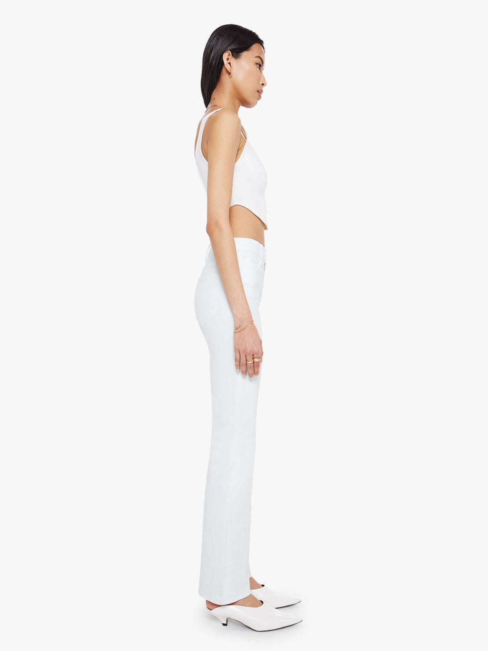 Women The Kick It | Mother Denim White