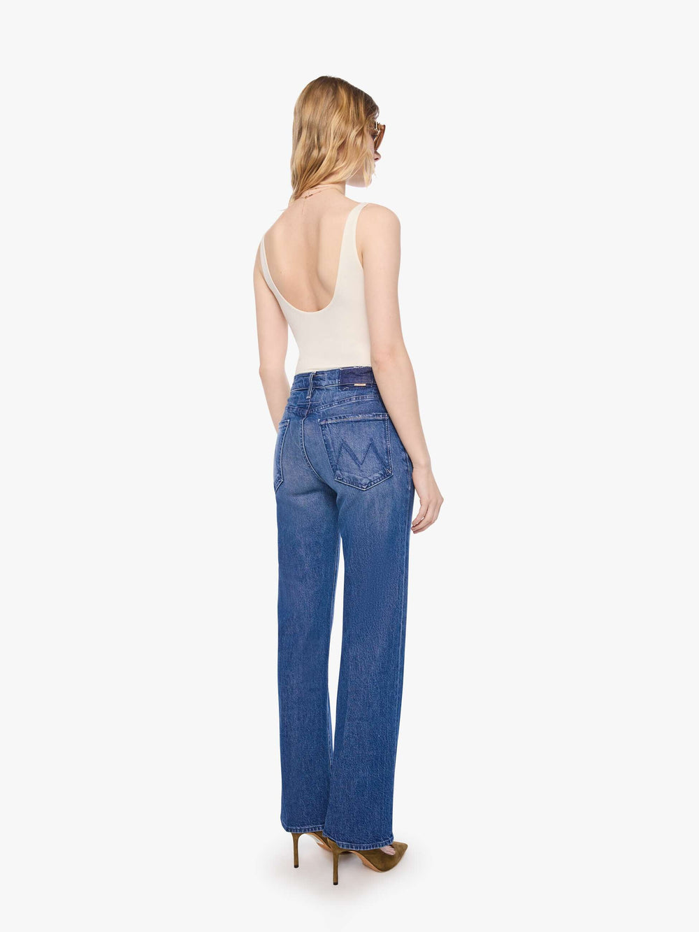 Women PETITES The Lil Kick It | Mother Denim Blue (Navy)