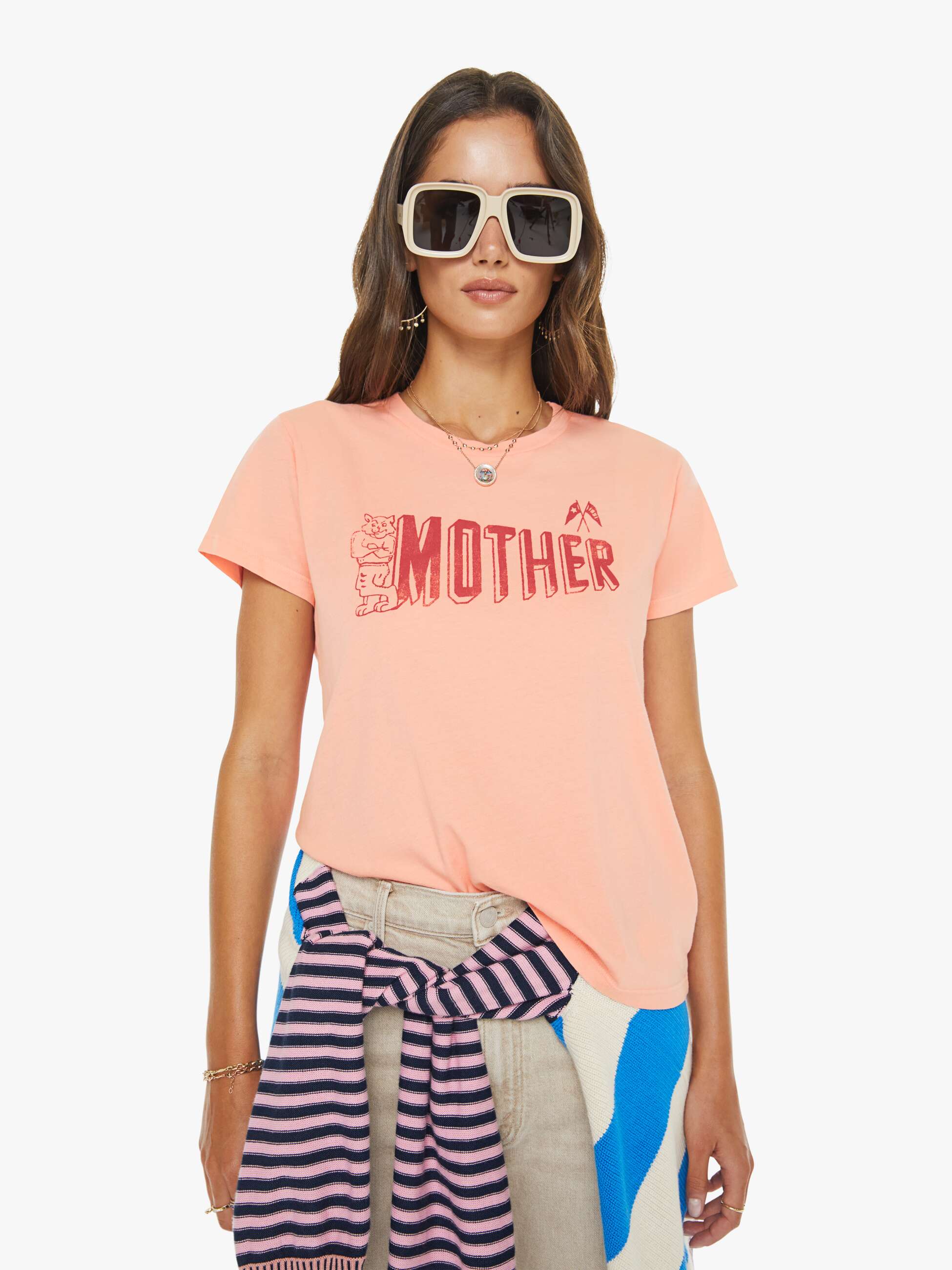 Women The Dodger Sneak | Mother Denim Caramel