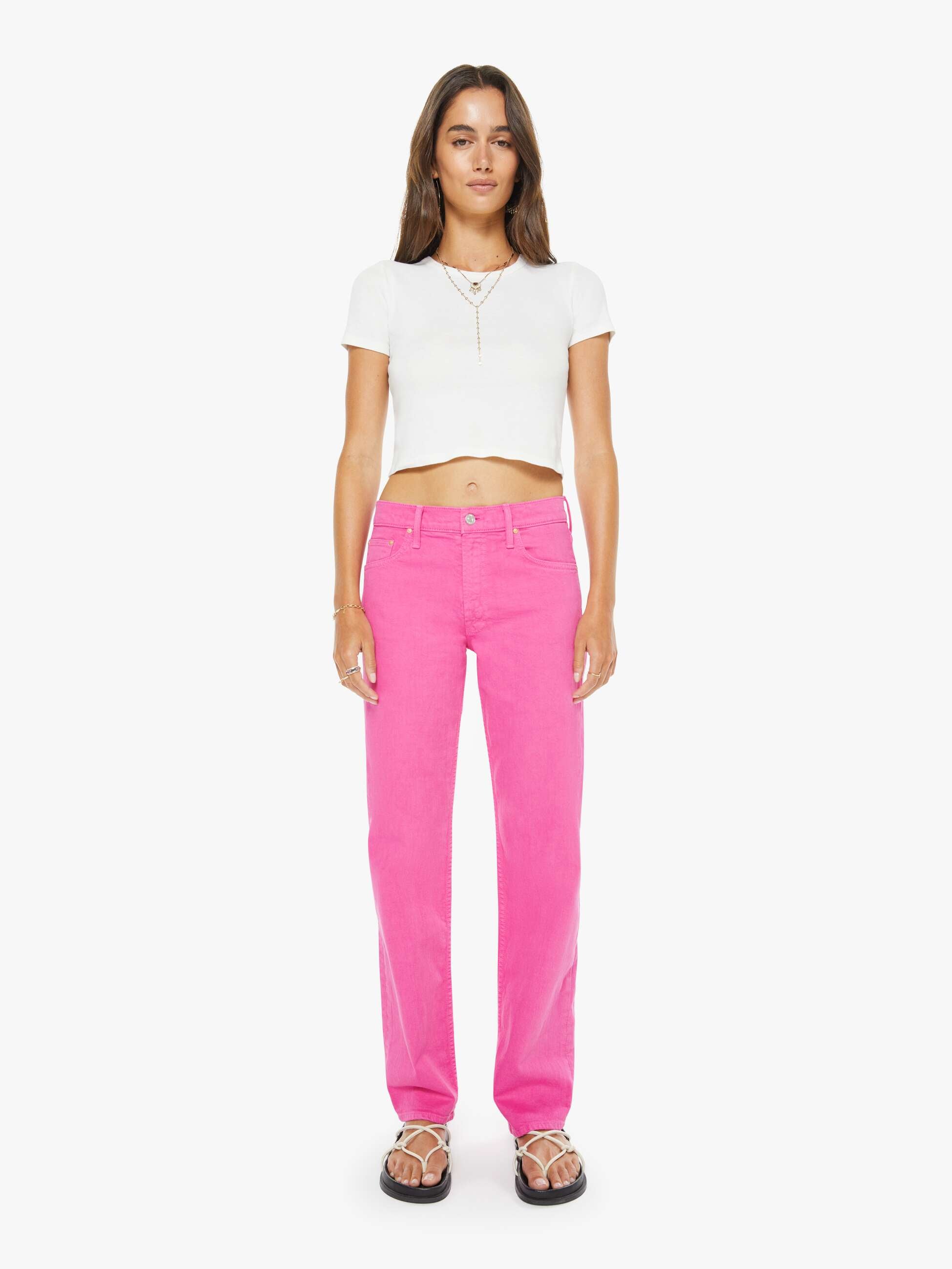 Women The Newbie Skimp | Mother Denim Shocking Pink
