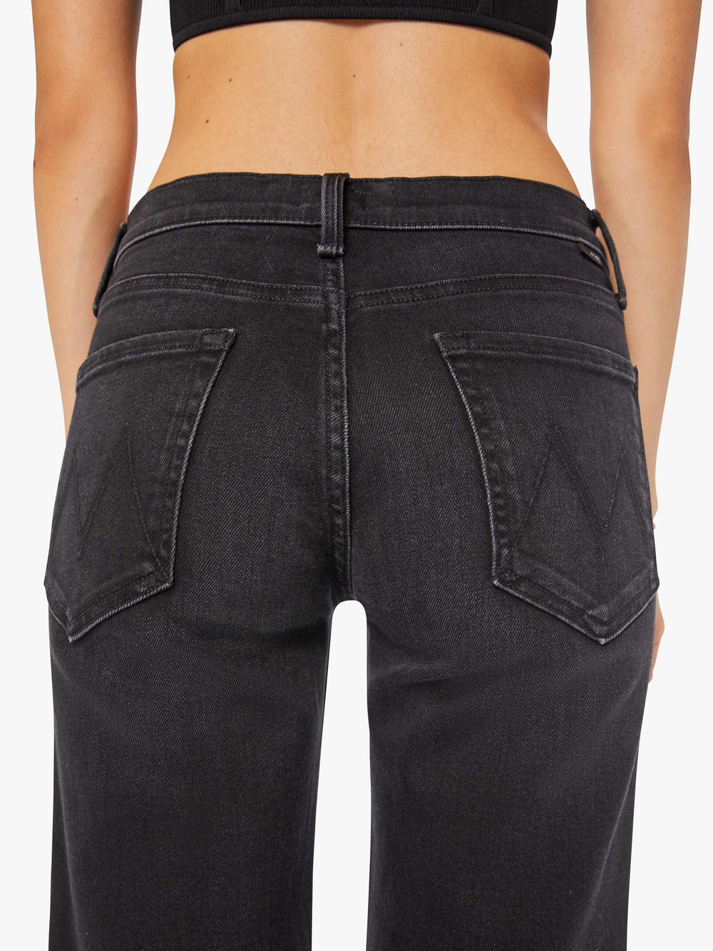 Women The Mid Rise Rambler Zip Flood | Mother Denim Spiked Hair Art Flair