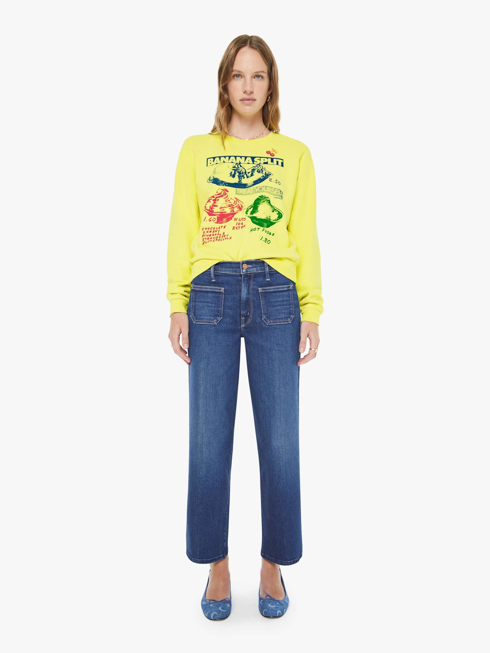 Women The Patch Pocket Mid Rise Maven Ankle | Mother Denim Cocktail Hour