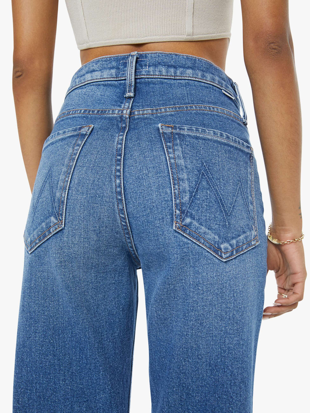 Women PETITES The Lil High Waisted Bookie Sneak | Mother Denim Knick Knack Paddy Whack