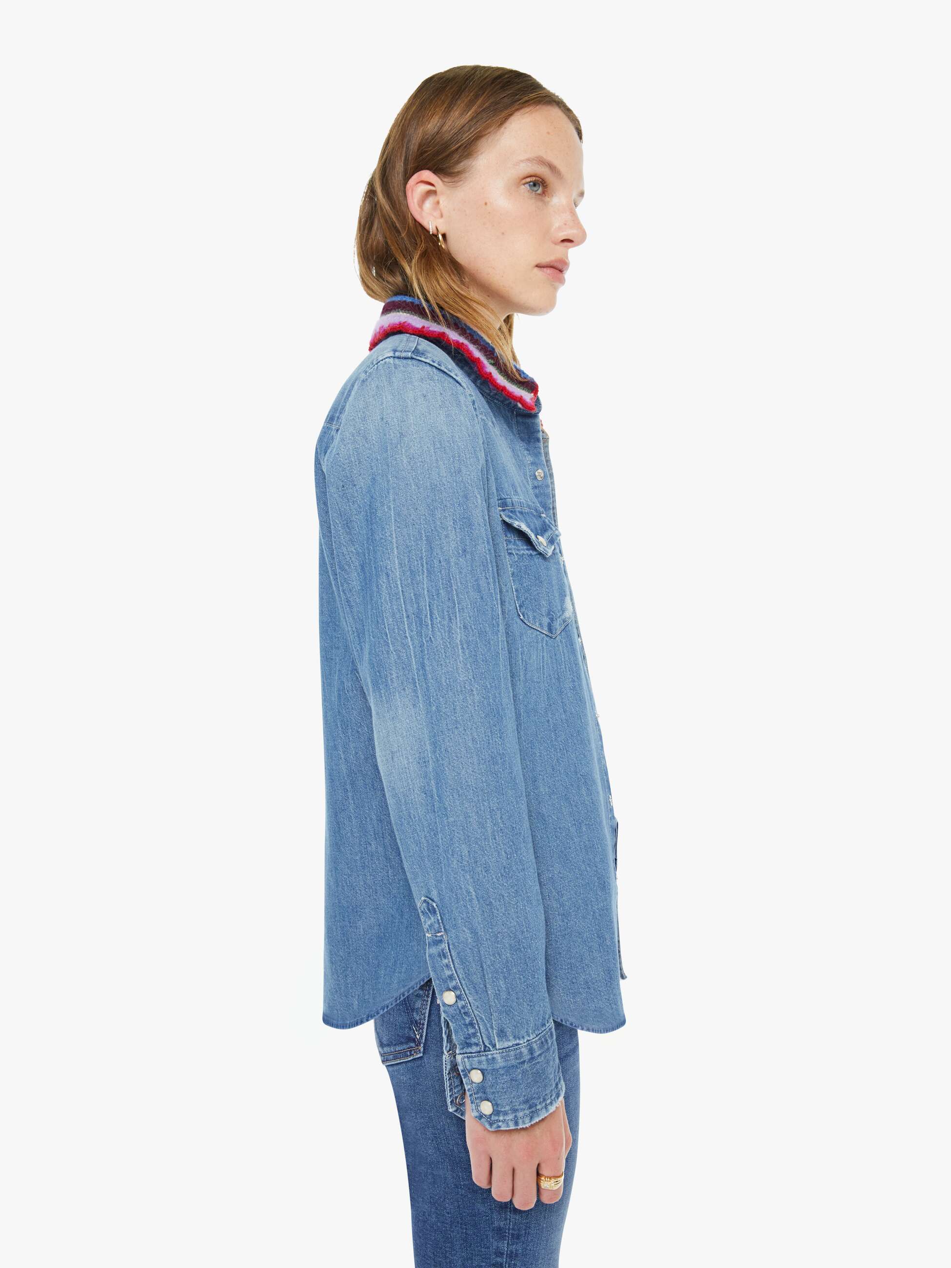 Women The Mid Rise Lasso Heel | Mother Denim Knick Knack Paddy Whack