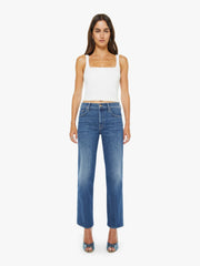 Women The Mid Rise Rambler Zip Ankle | Mother Denim Catch My Drift