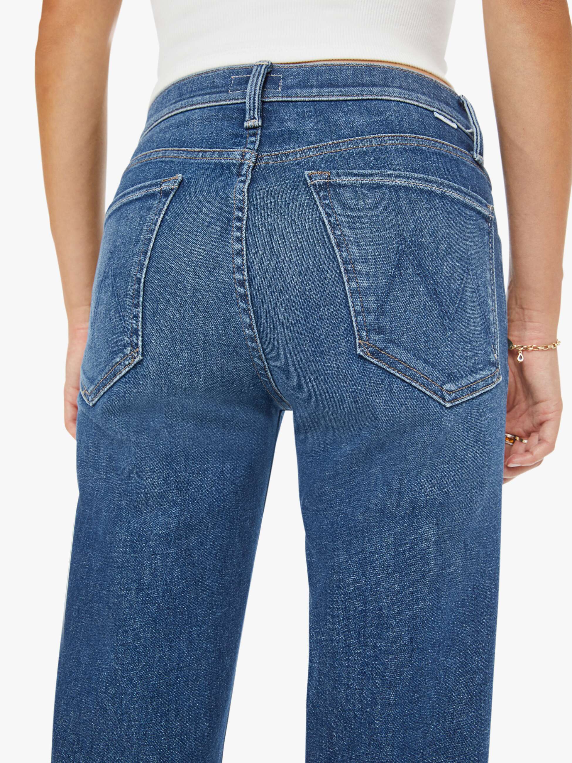 Women The Mid Rise Rambler Zip Ankle | Mother Denim Catch My Drift