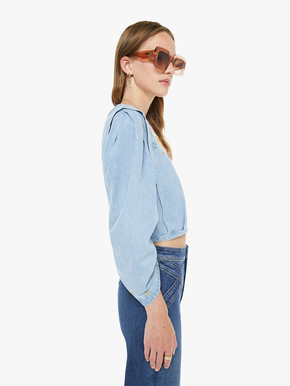 Women The Criss Cross Roller Heel | Mother Denim Prized Possession
