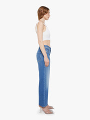 Women The Mid Rise Rambler Zip Ankle | Mother Denim Blue (Medium)