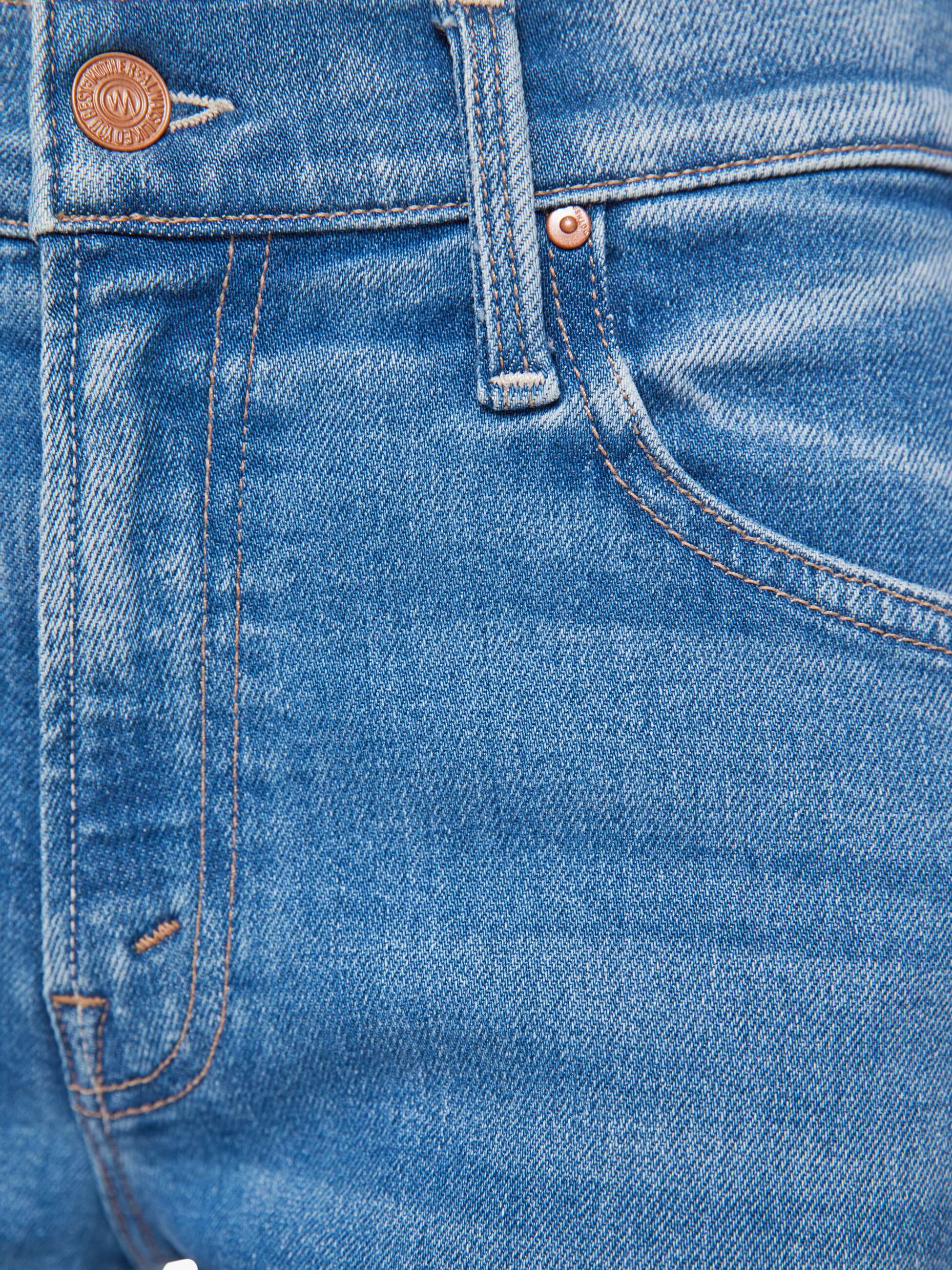 Women The Mid Rise Rambler Zip Ankle | Mother Denim Blue (Medium)