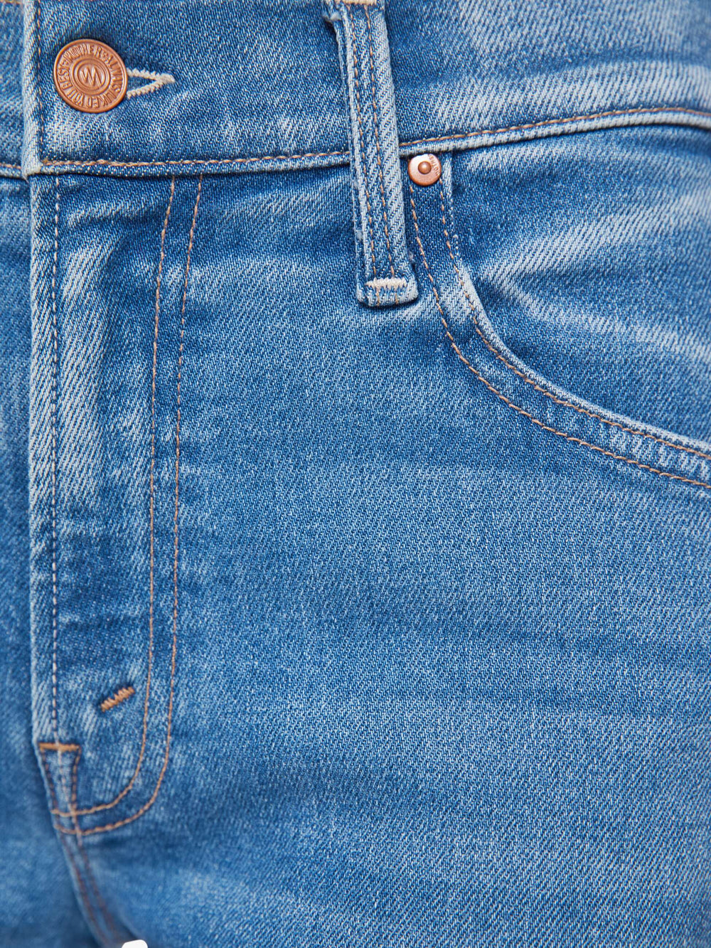 Women The Mid Rise Rambler Zip Ankle | Mother Denim Blue (Medium)