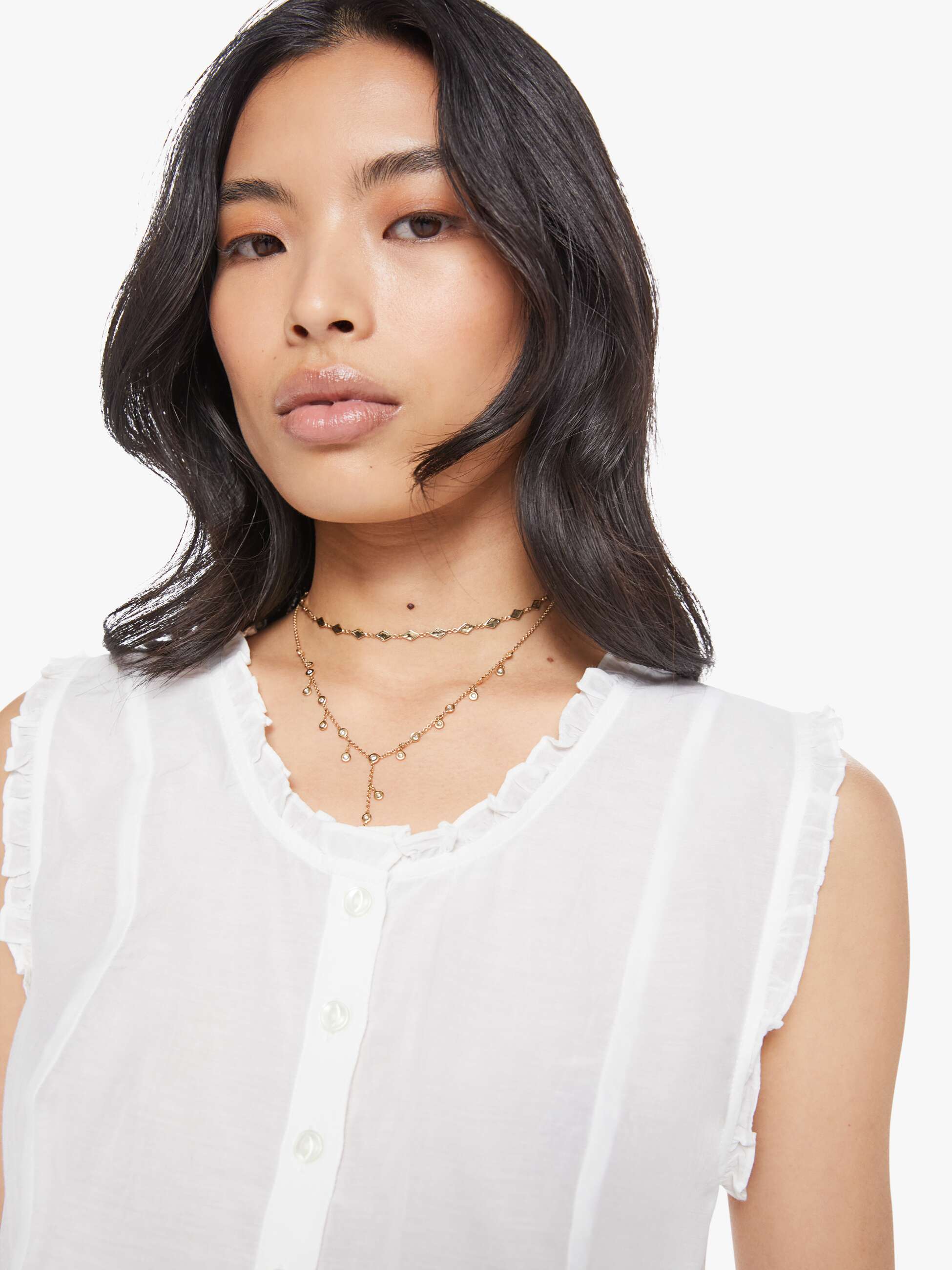 Women The Rambler Zip Slice Hover Fray | Mother Denim Blue (Light-Pastel)