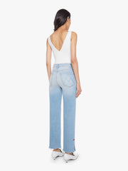 Women The Rambler Zip Slice Hover Fray | Mother Denim Blue (Light-Pastel)