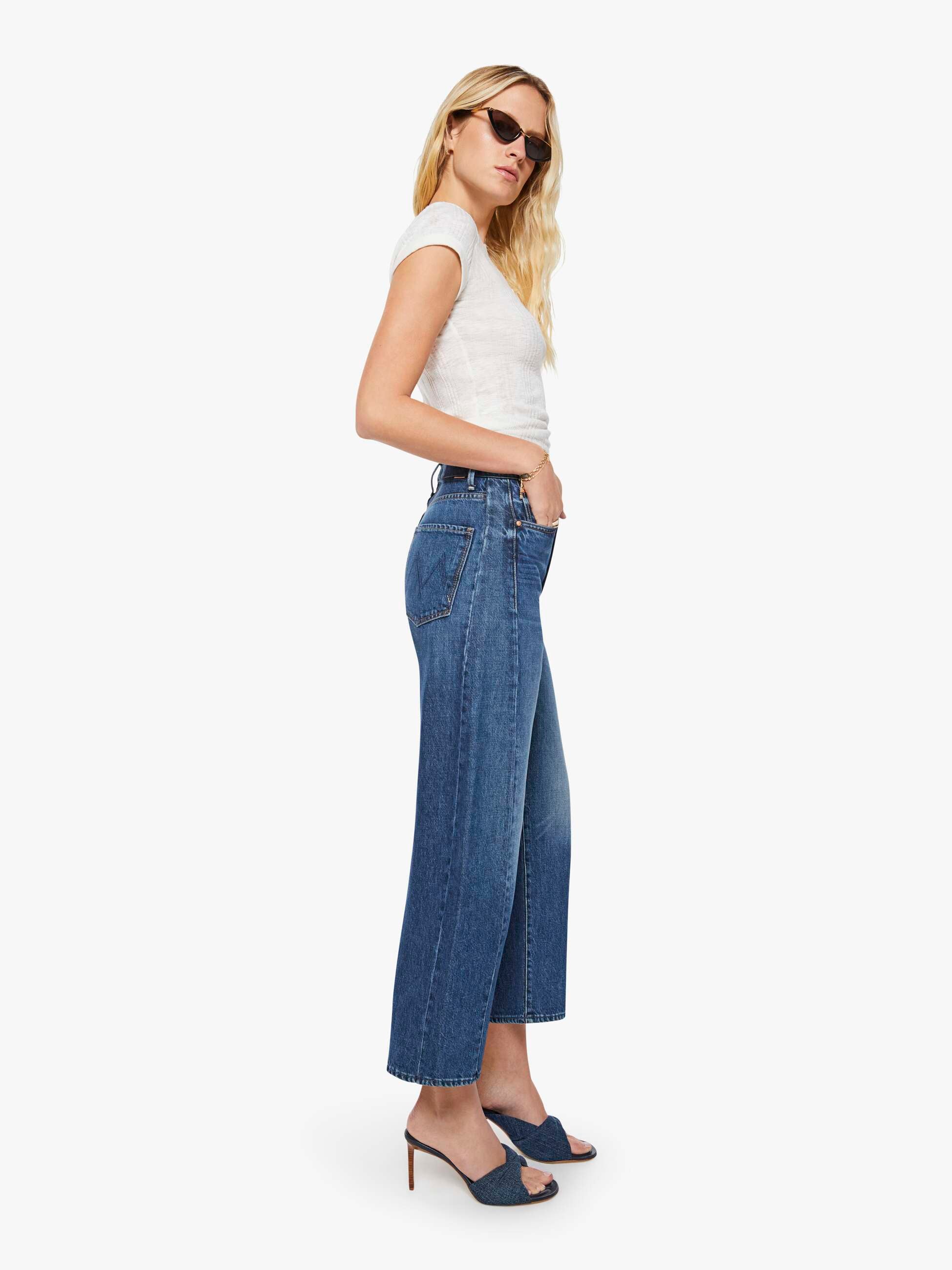 Women The Half-Pipe Ankle | Mother Denim Blue (Dark)