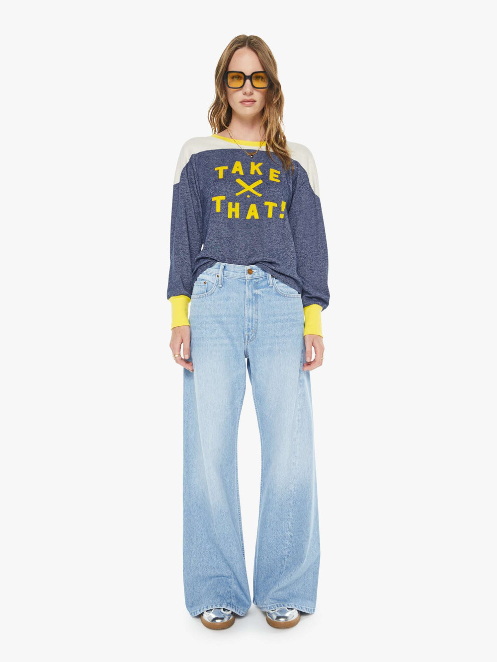 Women PETITES The Lil Lemon Twist Sneak | Mother Denim Munchies