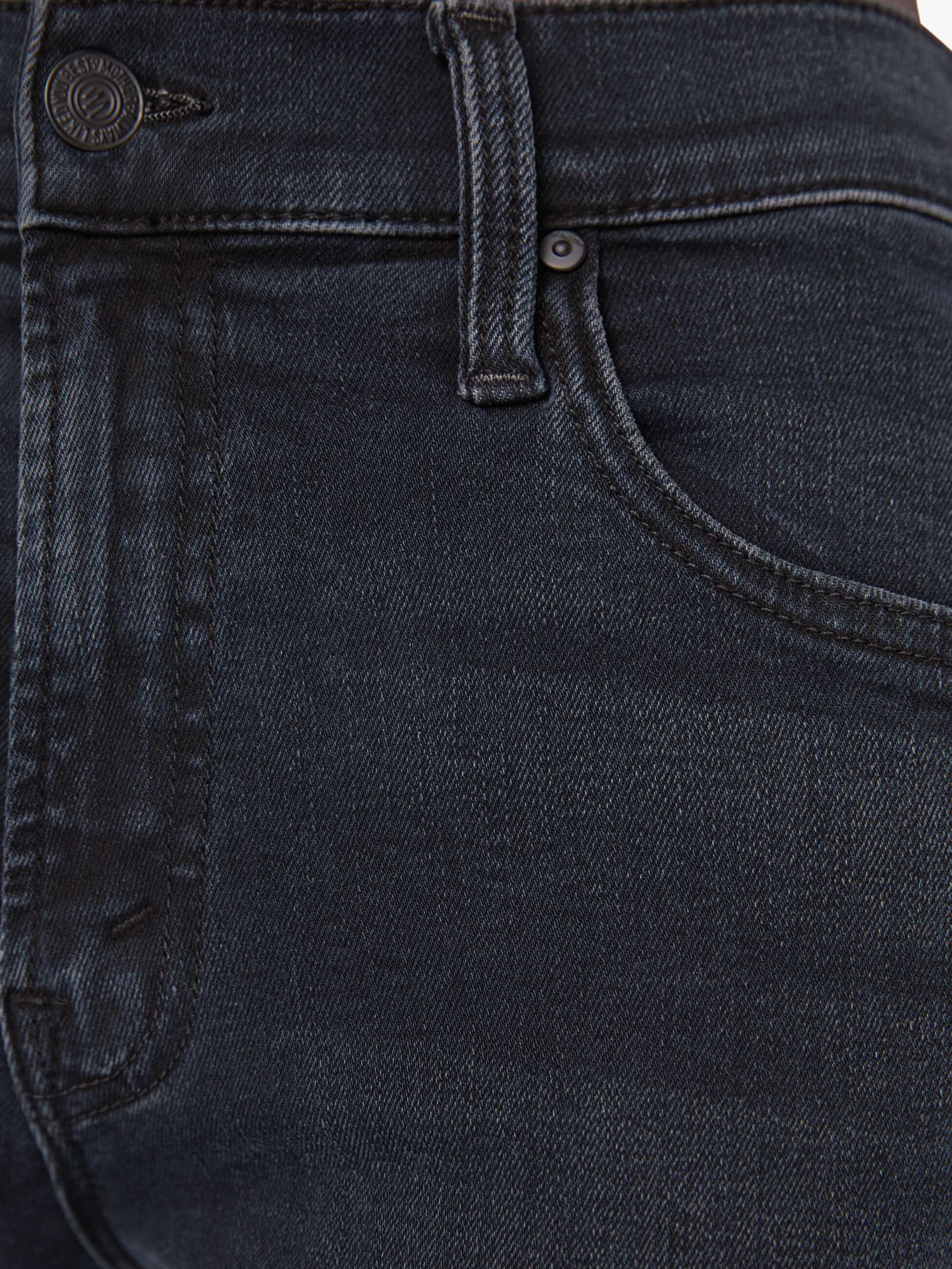 Women The Mid Rise Zip Rambler Ankle | Mother Denim Black