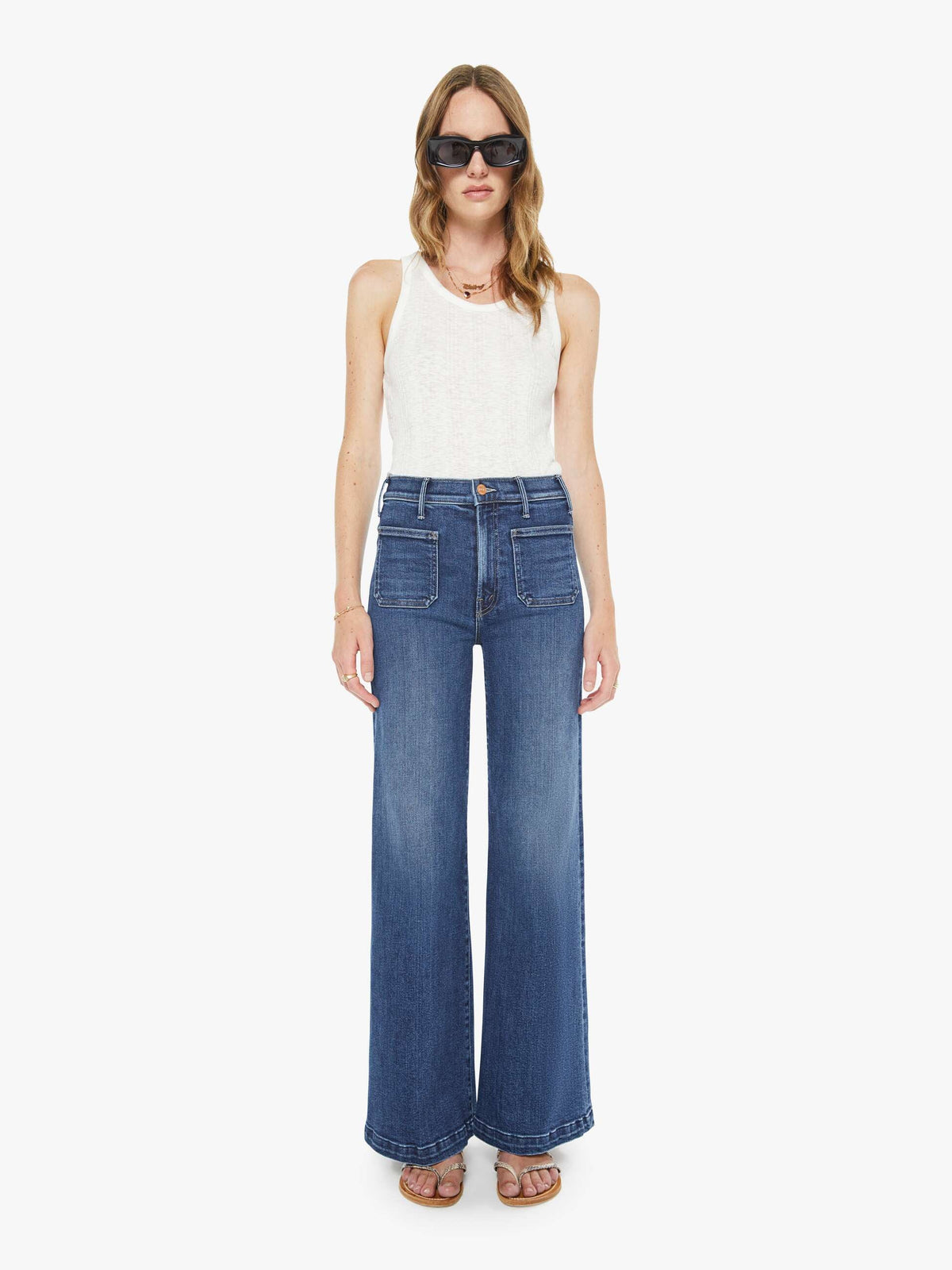 Women The Hustler Roller Patch Pocket Skimp | Mother Denim One Last Shot