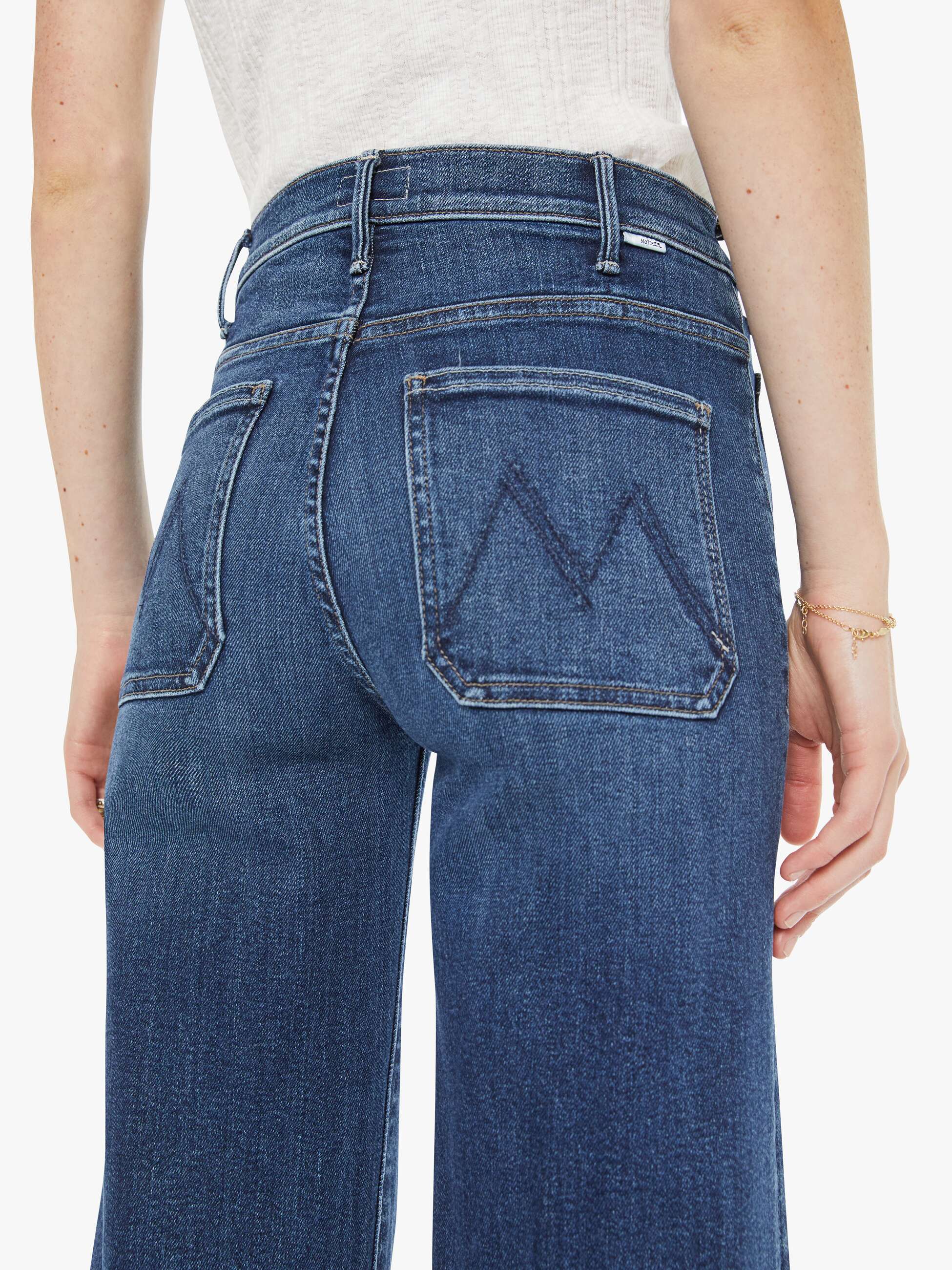 Women The Hustler Roller Patch Pocket Skimp | Mother Denim One Last Shot
