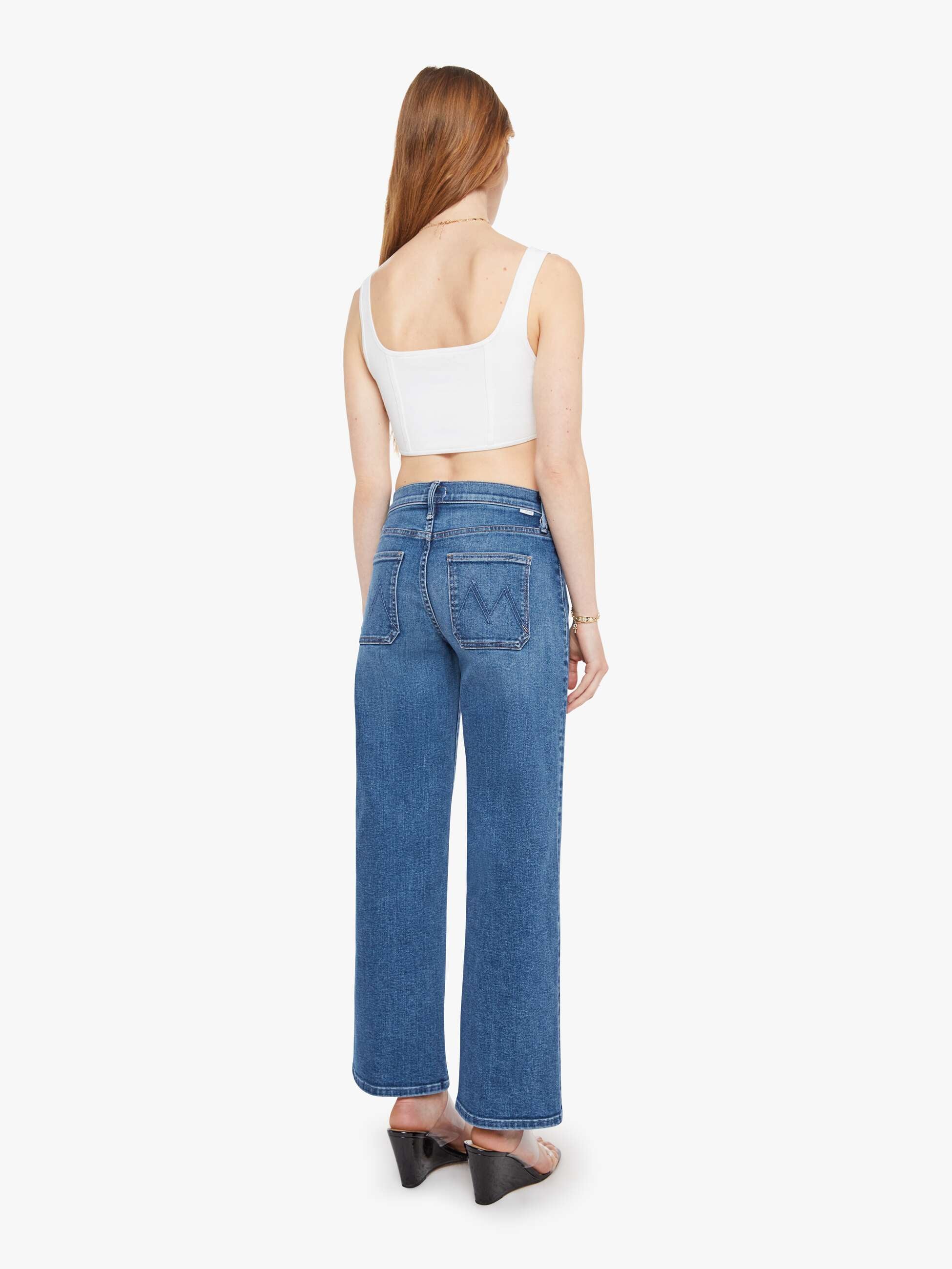Women The Patch Pocket Mid Rise Maven Ankle | Mother Denim Let\u0026#39;s Split