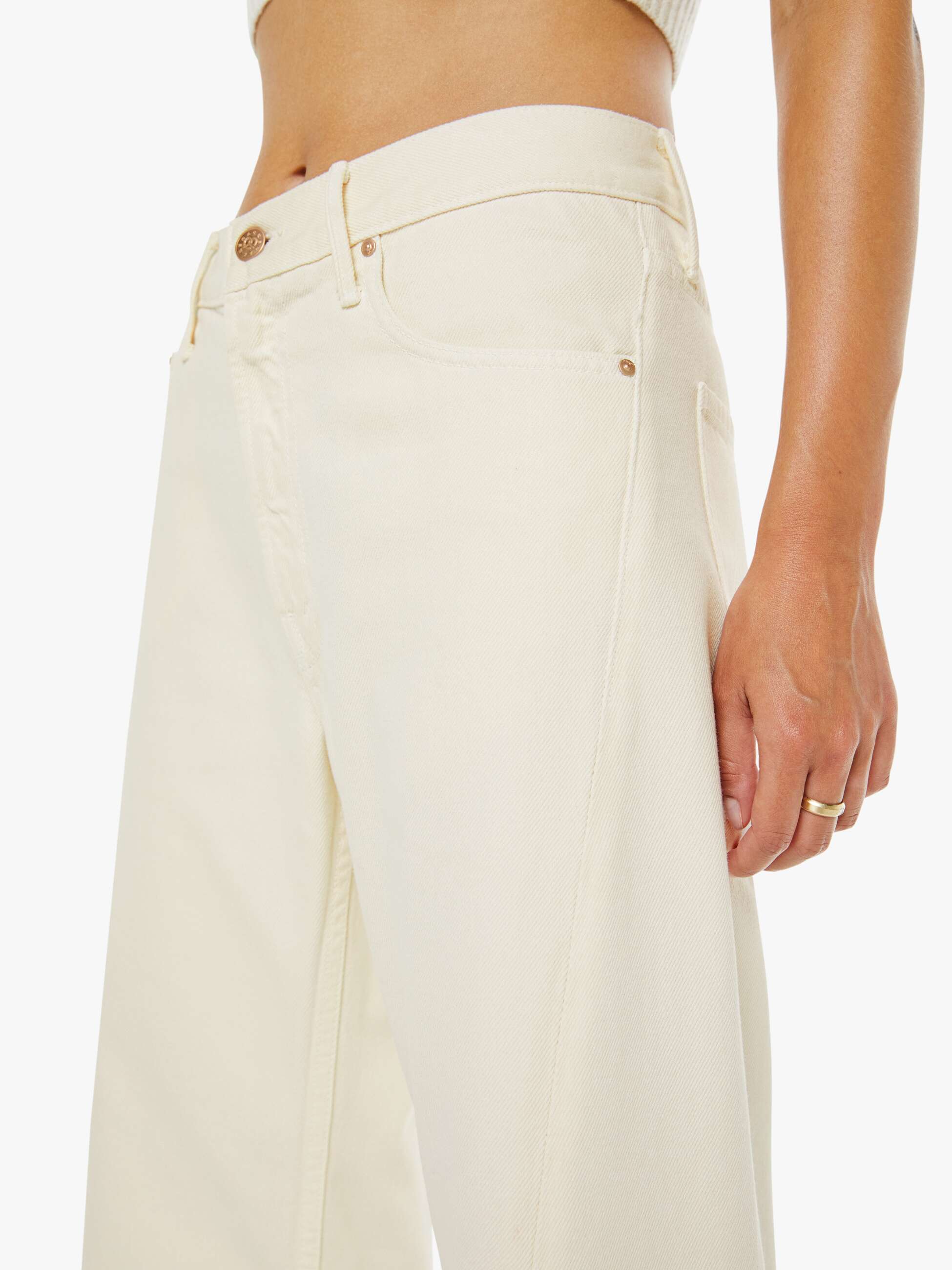 Women The Lemon Twist Sneak | Mother Denim Natural