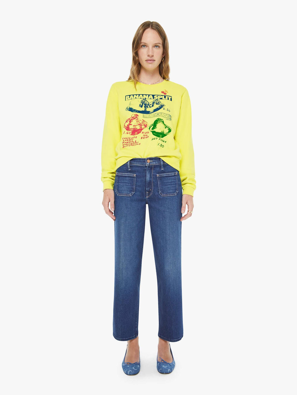 Women The Patch Pocket Mid Rise Maven Ankle | Mother Denim Cocktail Hour