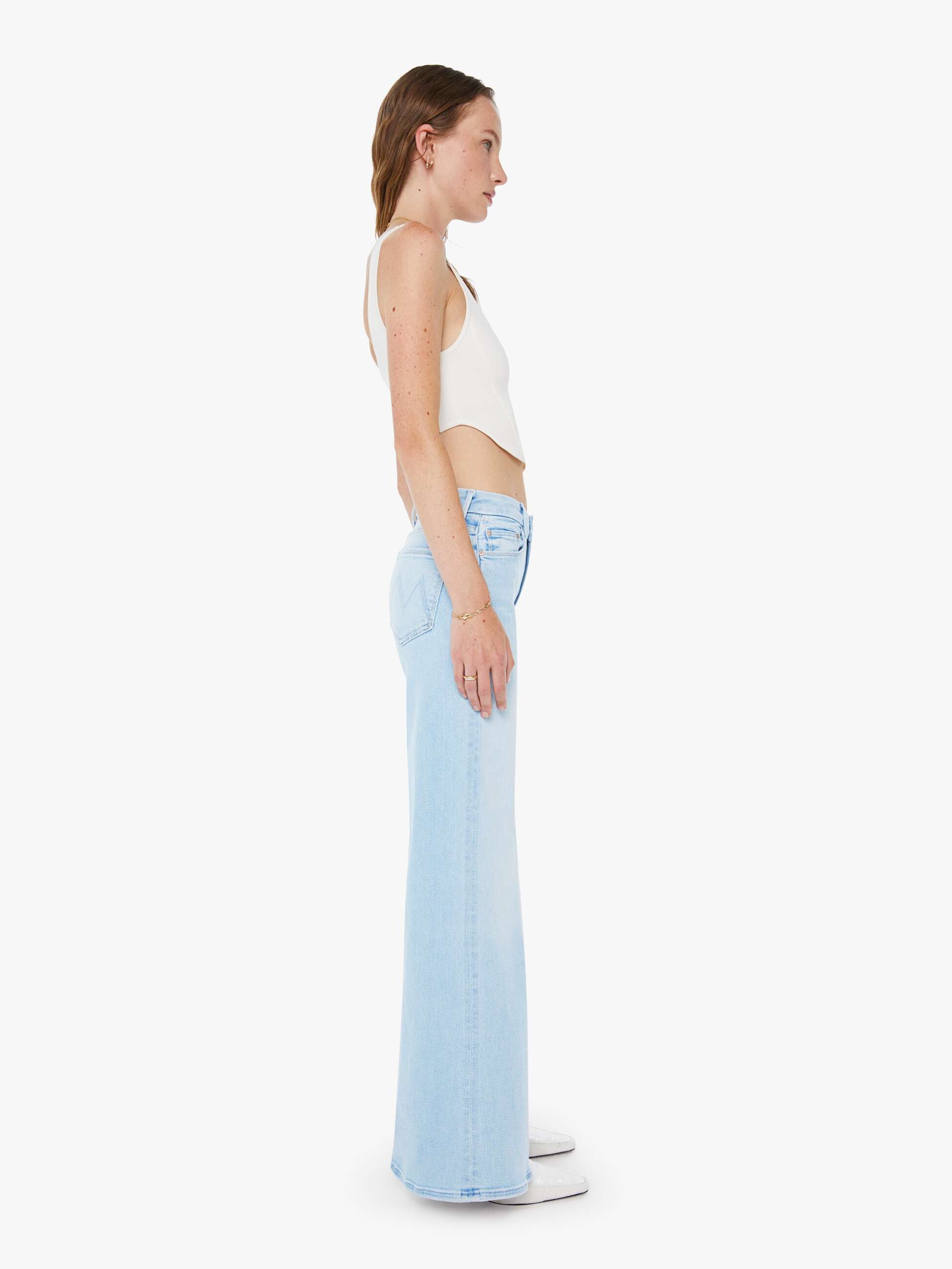 Women The Roller Sneak | Mother Denim Blue (Light-Pastel)