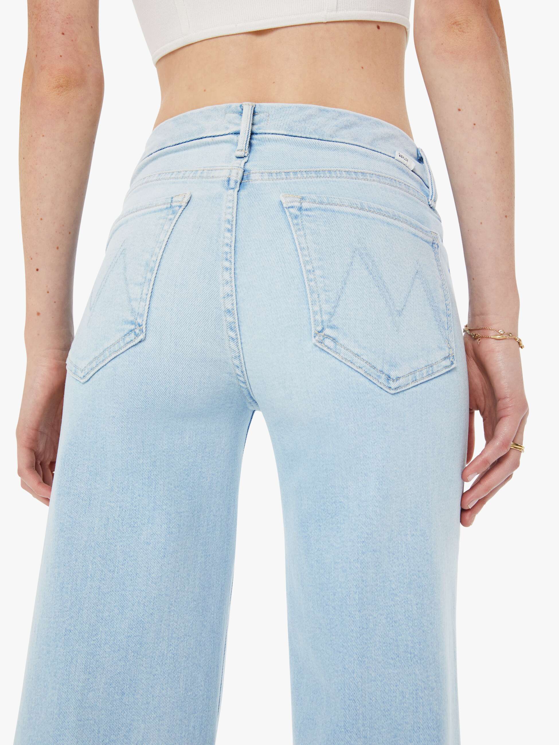 Women The Roller Sneak | Mother Denim Blue (Light-Pastel)
