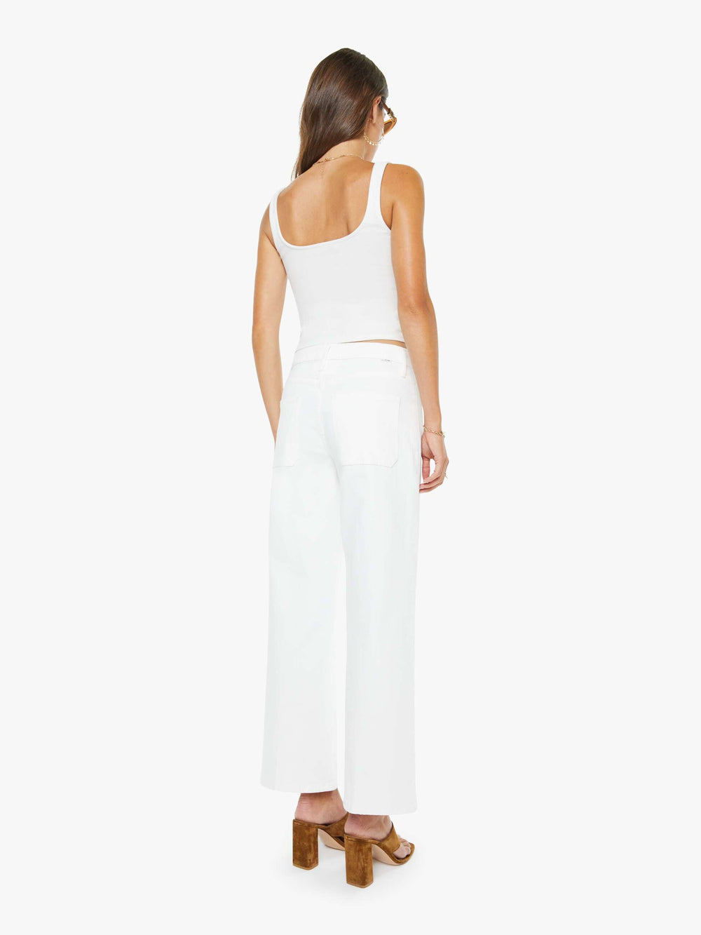 Women The Patch Pocket Mid Rise Maven Ankle | Mother Denim Totally Innocent