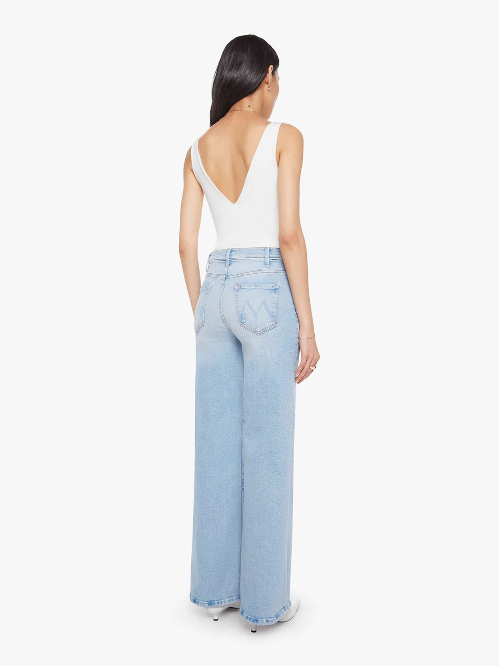 Women The Hustler Roller Sneak | Mother Denim Blue (Light-Pastel)