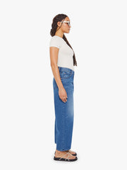 Women PETITES The Lil Delinquent Nerdy | Mother Denim Blue (Medium)