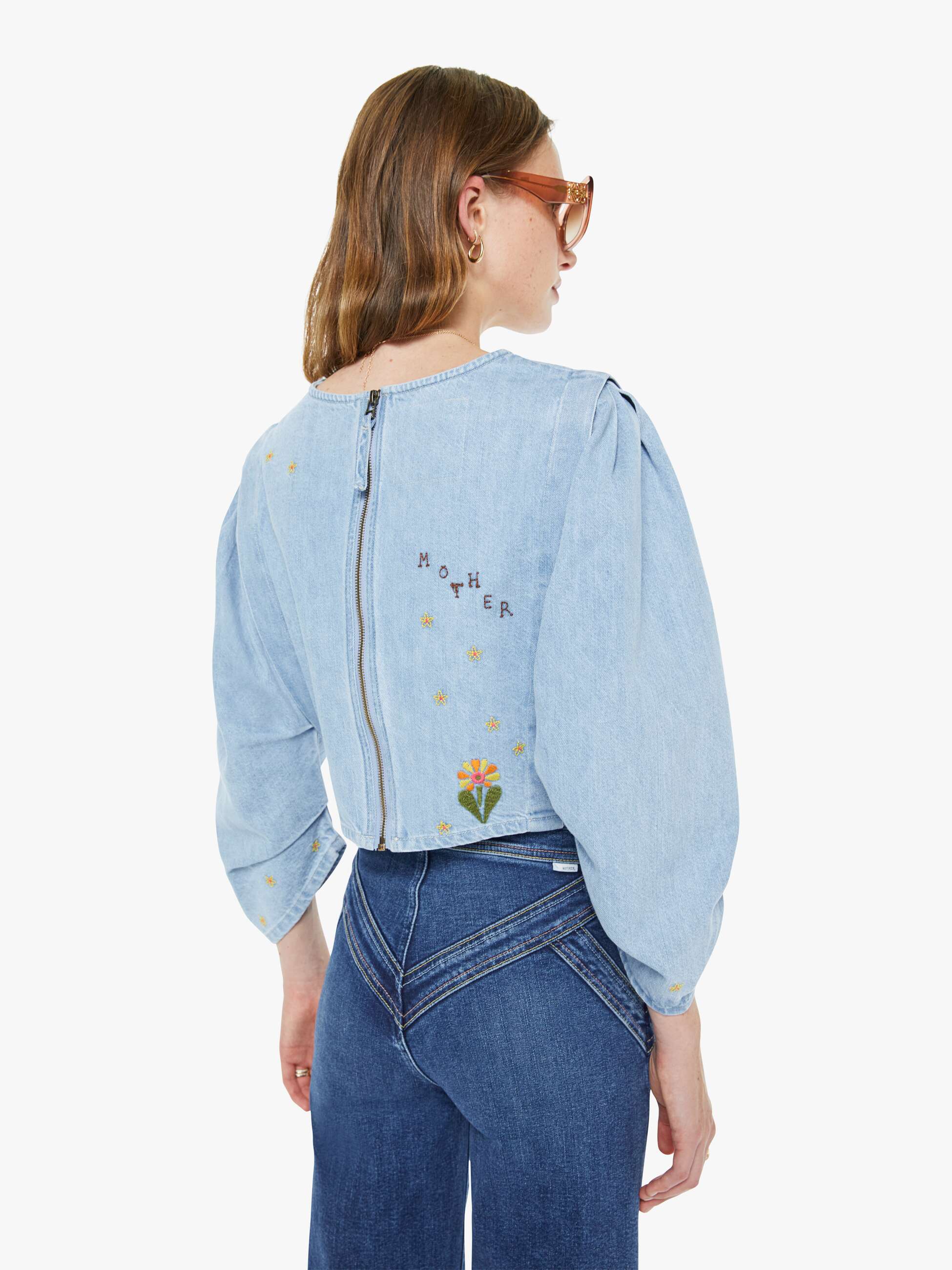 Women The Criss Cross Roller Heel | Mother Denim Prized Possession