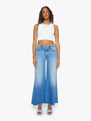 Women The Roller Fray | Mother Denim Blue (Medium)