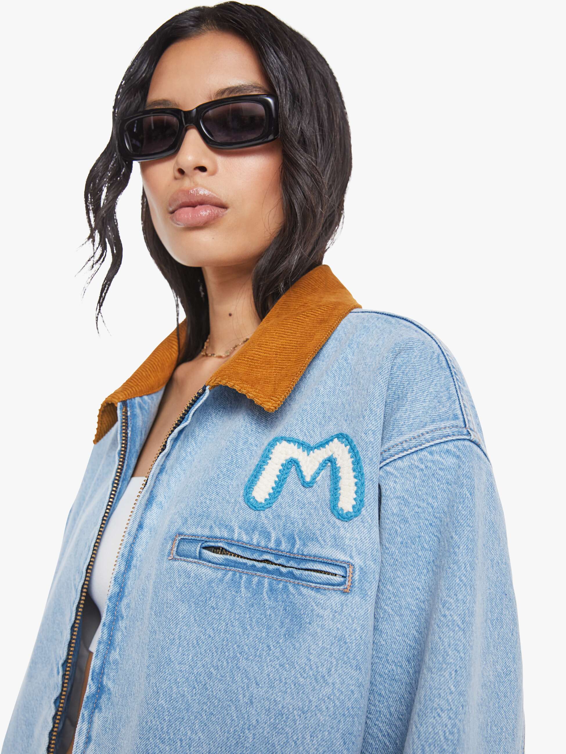 Women SNACKS! The Nacho Double Dip Nerdy Fray | Mother Denim Deep Fried