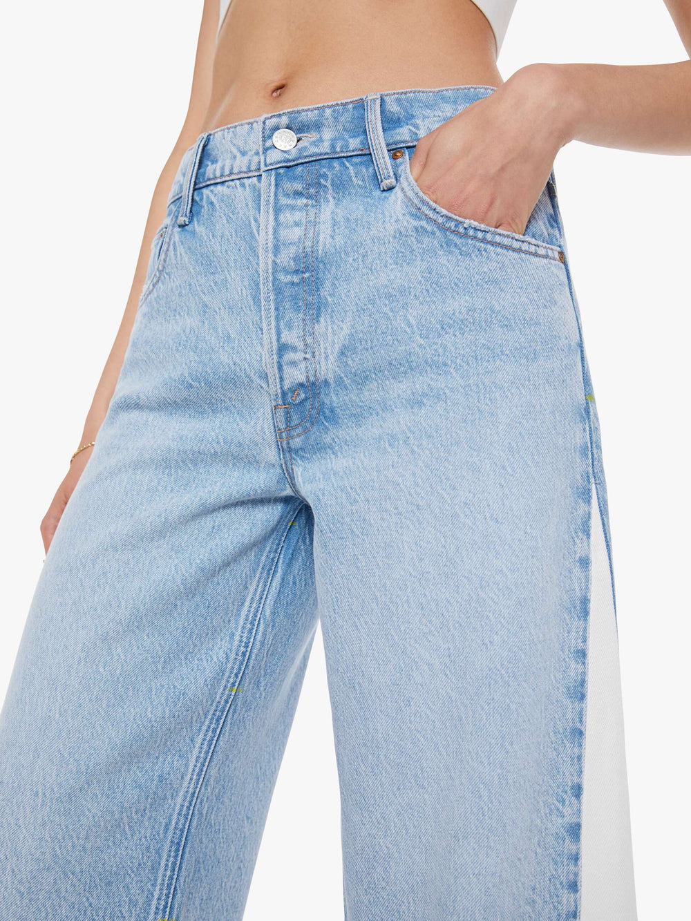 Women SNACKS! The Nacho Double Dip Nerdy Fray | Mother Denim Deep Fried