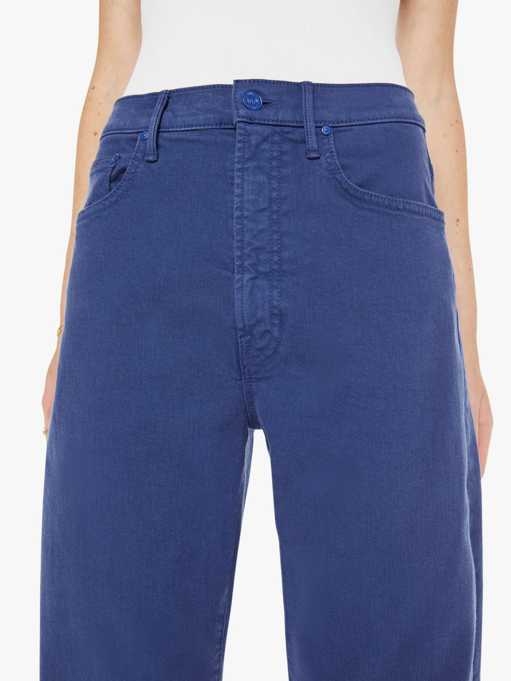 Women The Lasso Sneak | Mother Denim Estate Blue