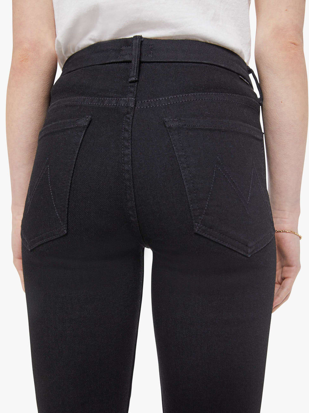Women High Waisted Looker | Mother Denim Black