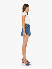 Women The Flutter Short Fray | Mother Denim Blue (Dark)