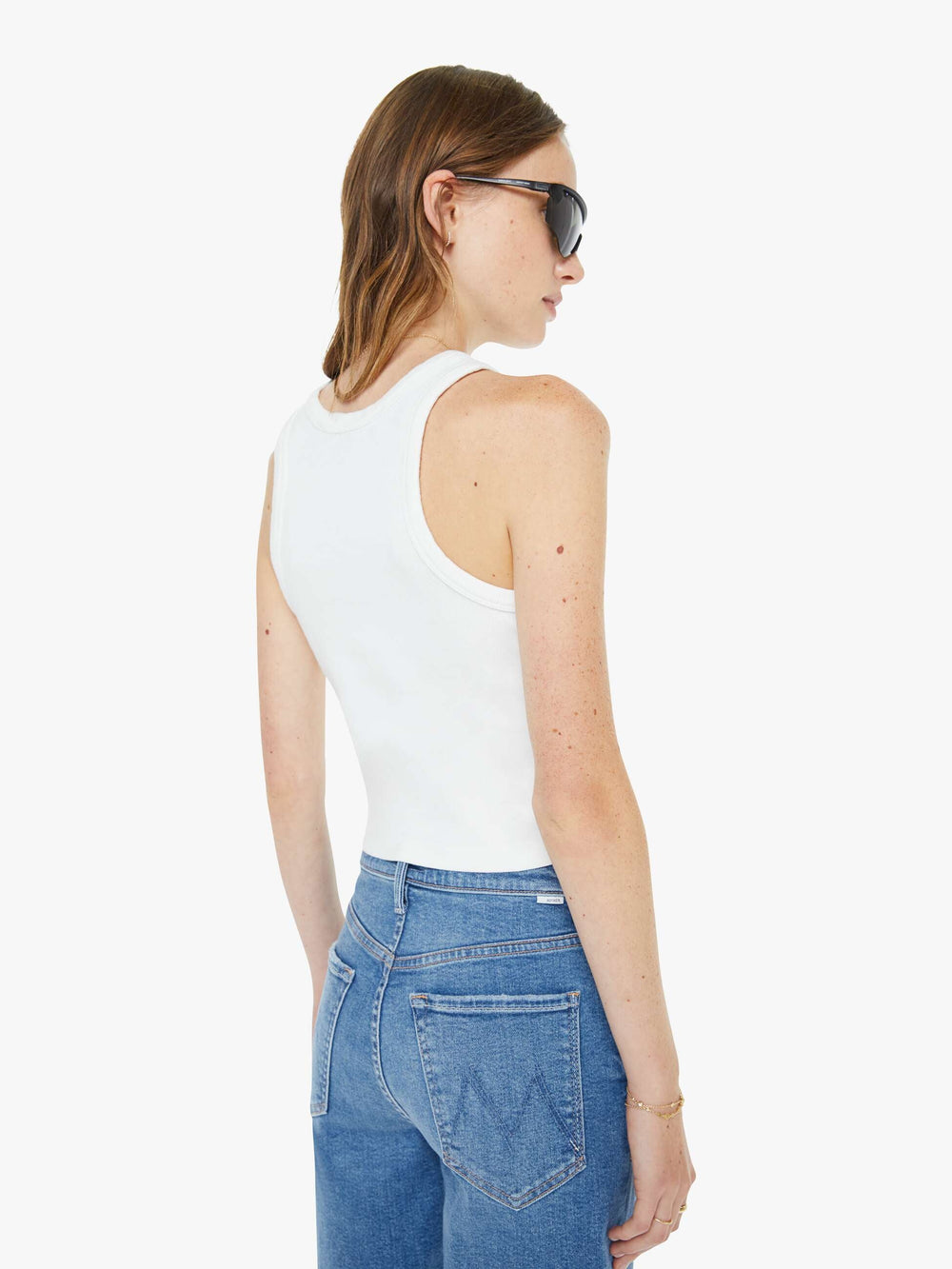 Women High Waisted Rider Bermuda Short Fray | Mother Denim Float My Boat