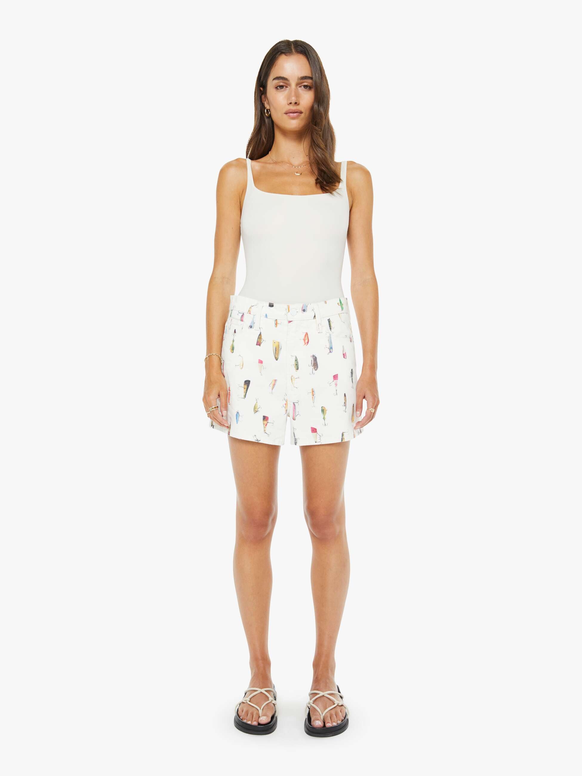 Women The Dodge Ball Short | Mother Denim Lure Me In