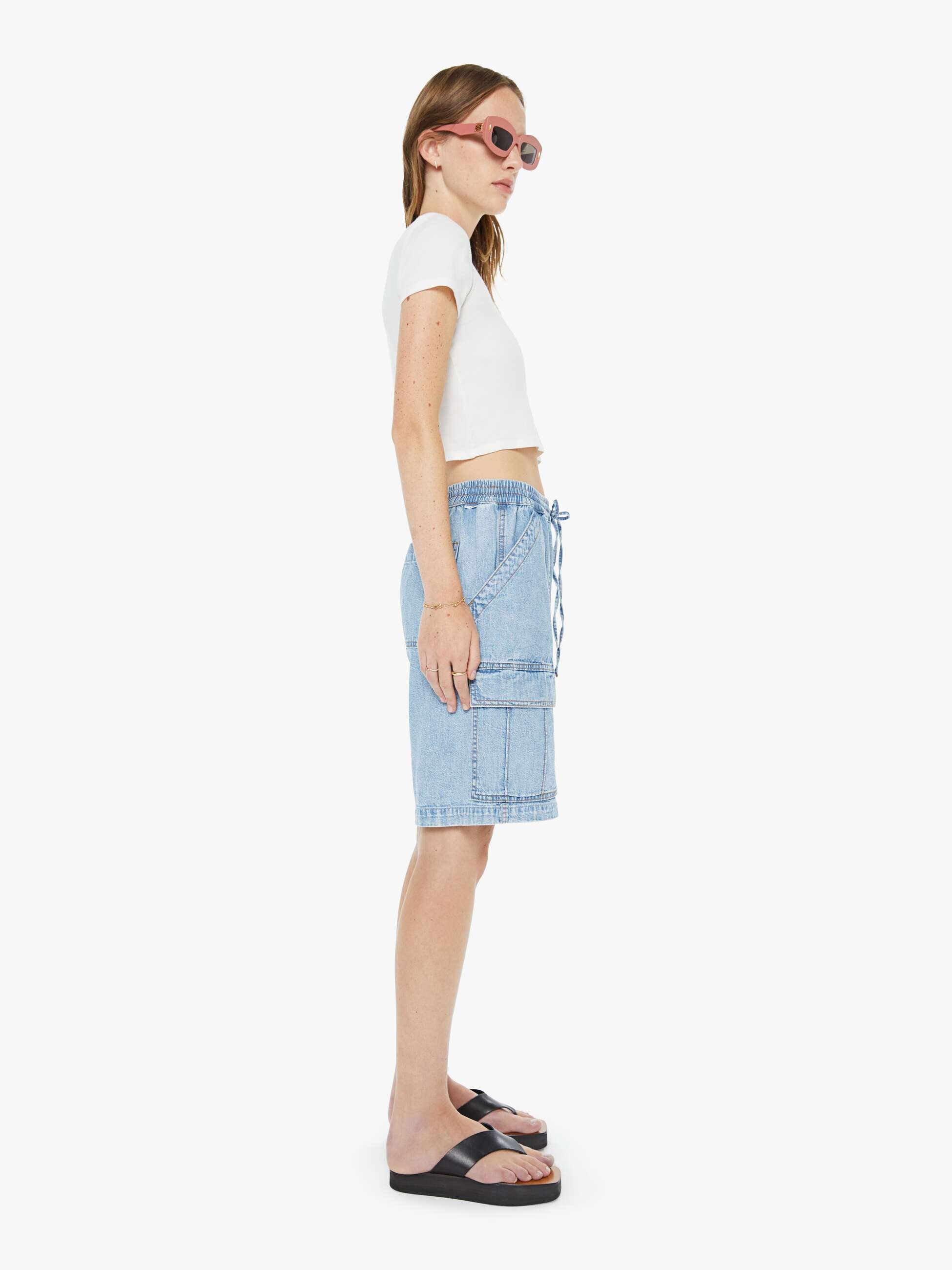 Women The Deep Dive Short | Mother Denim Wake And Lake