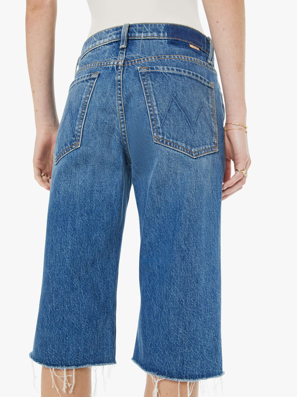 Women The Kick It Half N' Half Fray | Mother Denim Green Thumb