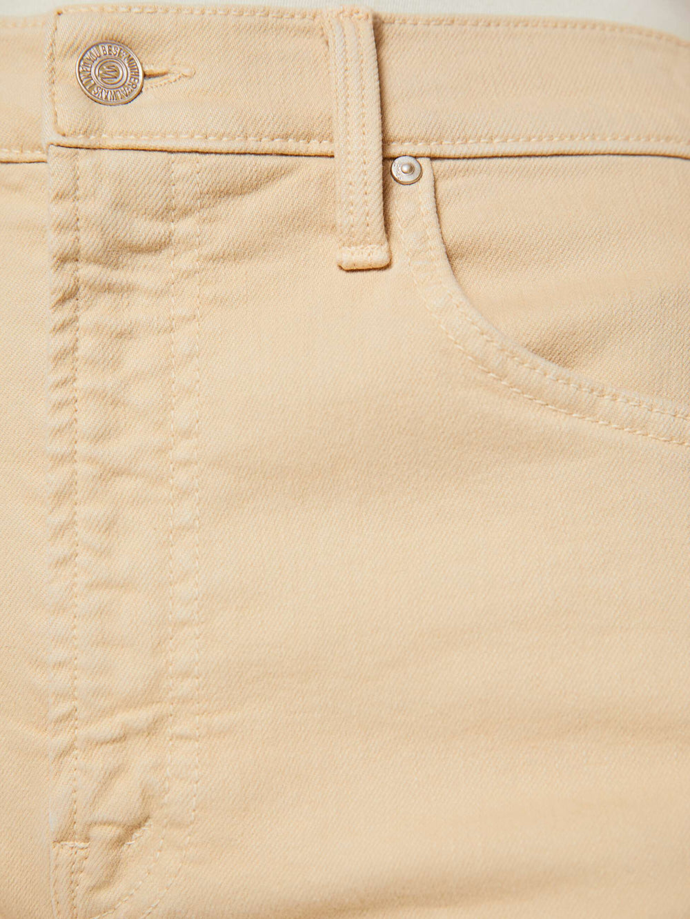 Women The Whole Lot Twist Zip | Mother Denim Almond Buff