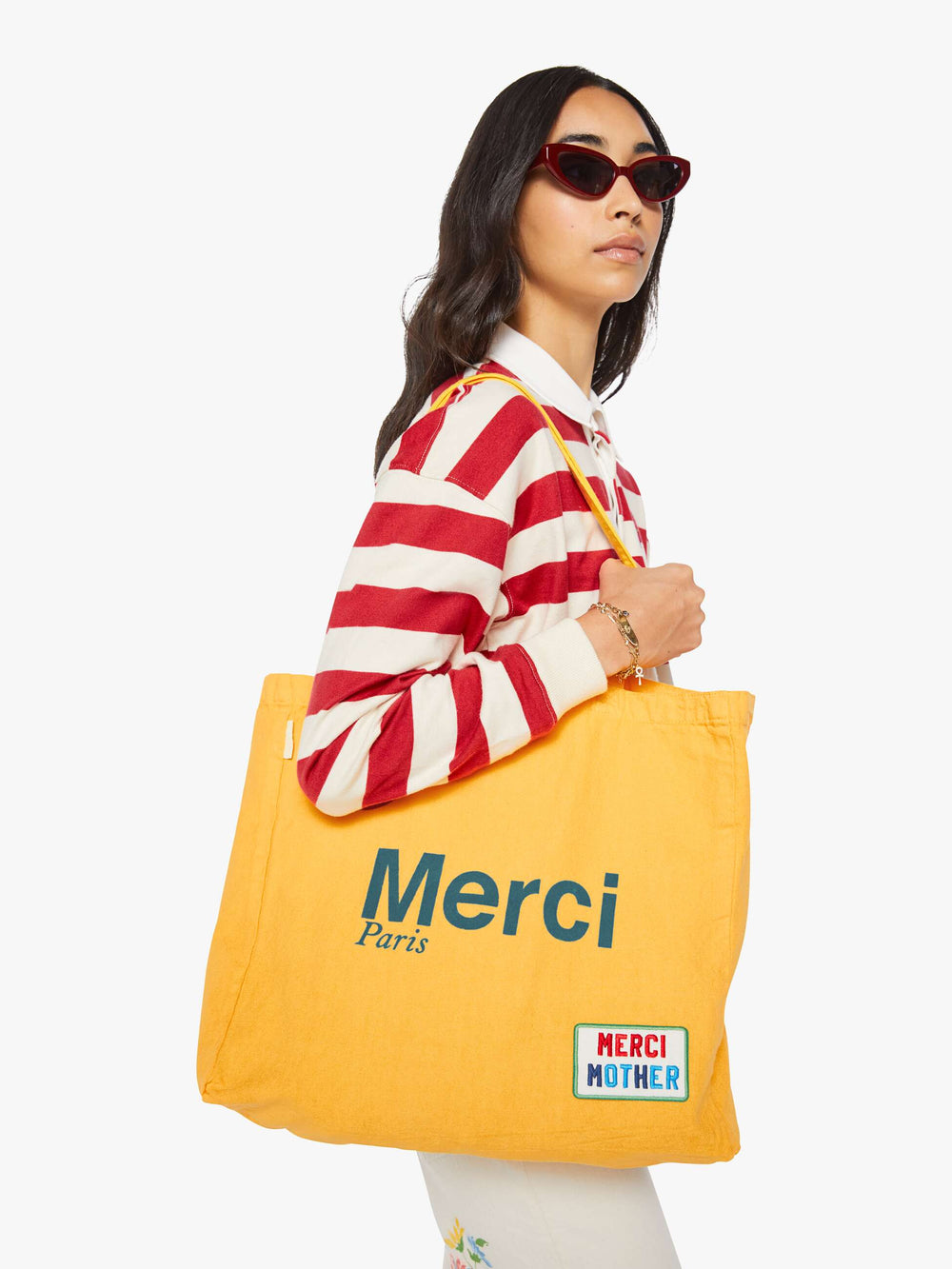 Women Merci x MOTHER Merci Tote | Mother Denim Yellow