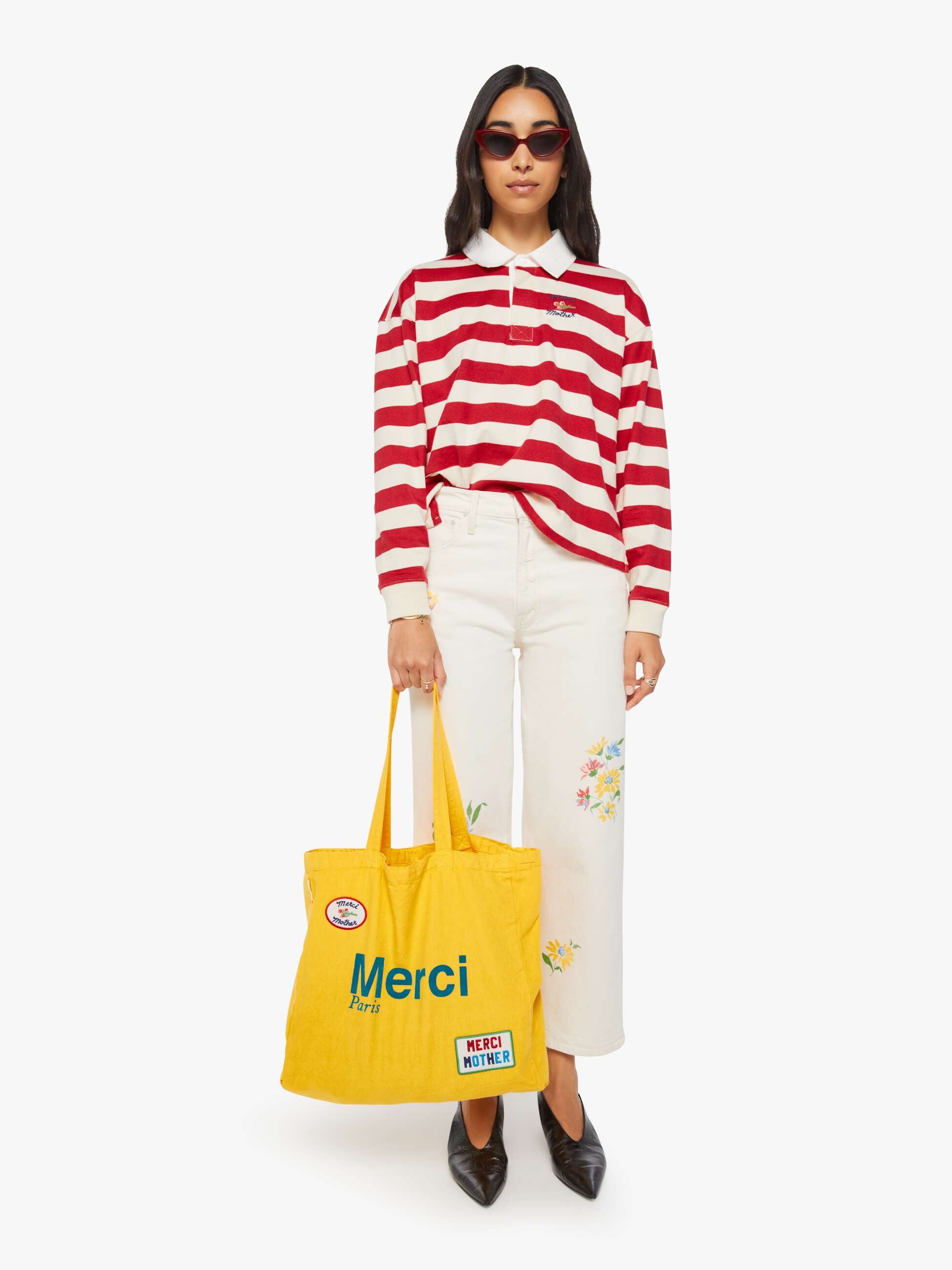 Women Merci x MOTHER Merci Tote | Mother Denim Yellow