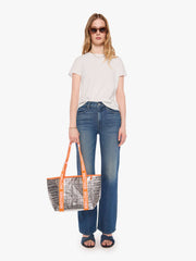 Women Thermal Tote Bag | Mother Denim Grey (Silver)